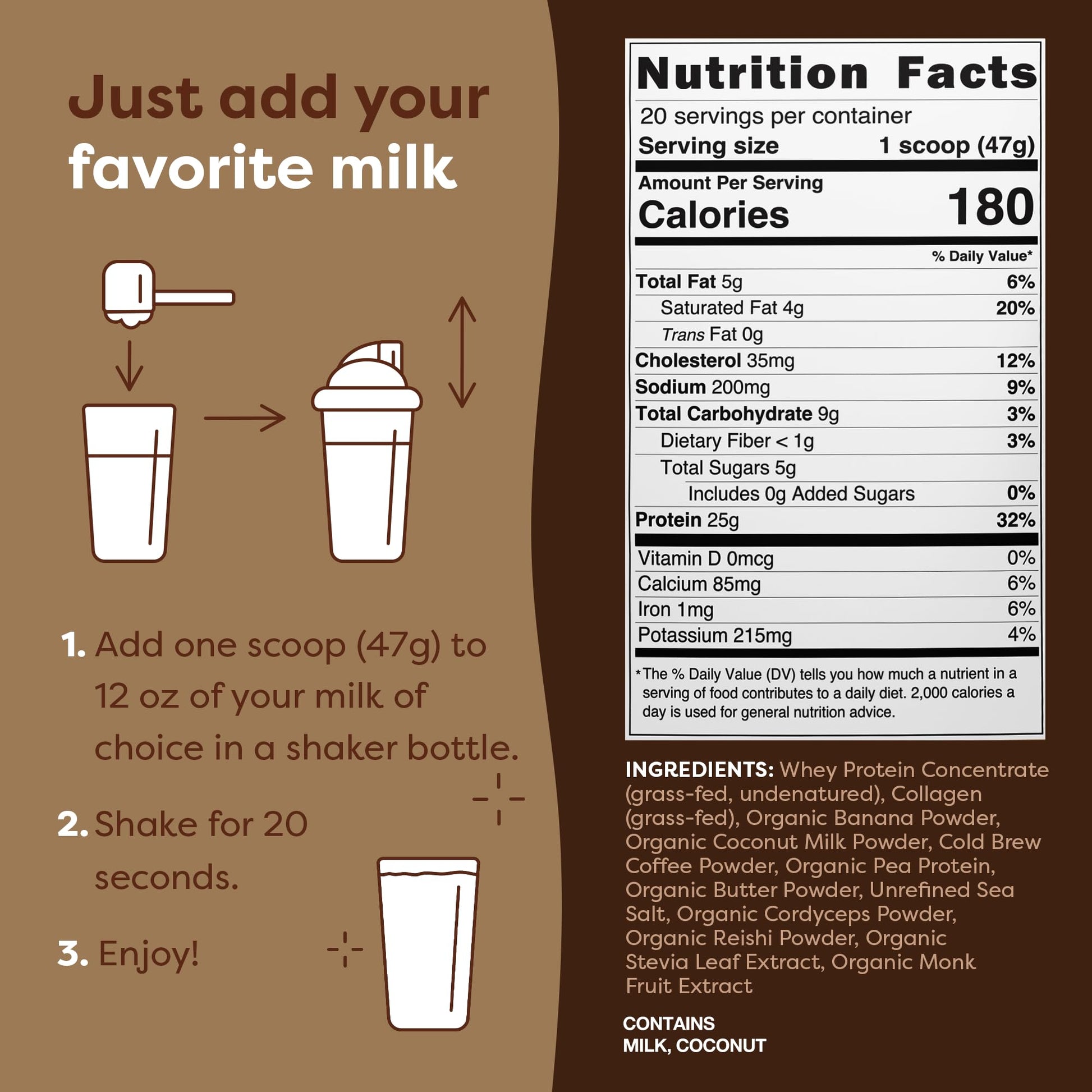 FlavCity Protein Powder Smoothie, Butter Coffee - 100% Grass-Fed Whey Protein Powder FlavCity buy supplements canada
