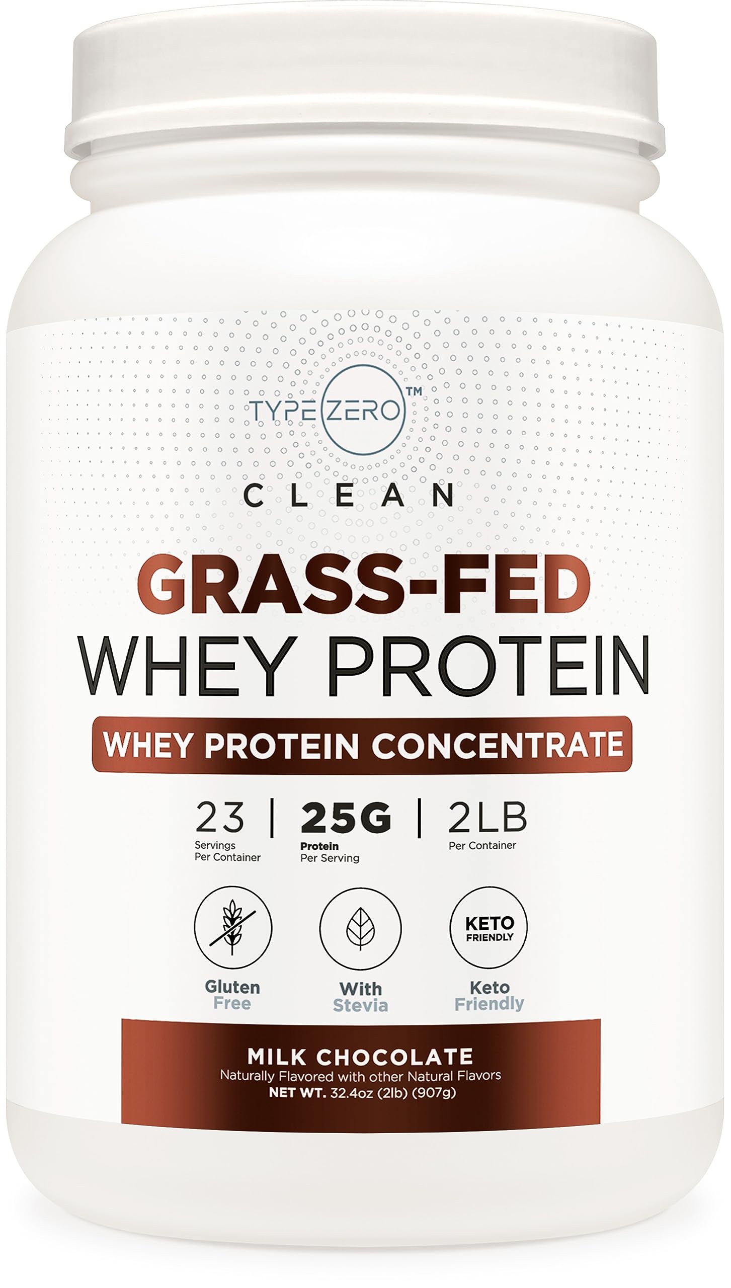 Type Zero Grass Fed Whey Protein Concentrate Powder (Chocolate, 2LBS) - Gluten Free Type Zero buy supplements canada