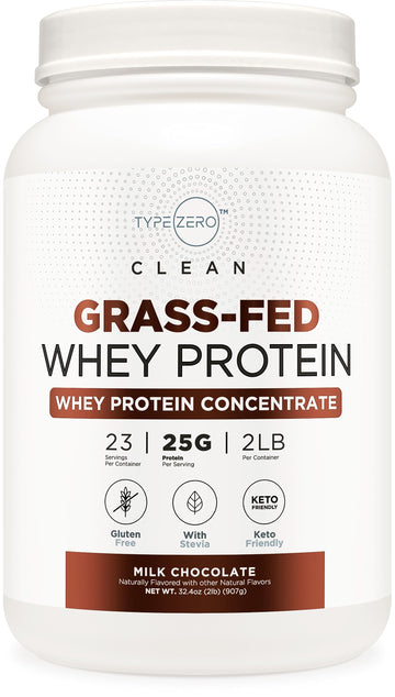 Type Zero Grass Fed Whey Protein Concentrate Powder (Chocolate, 2LBS) - Gluten Free Type Zero buy supplements canada