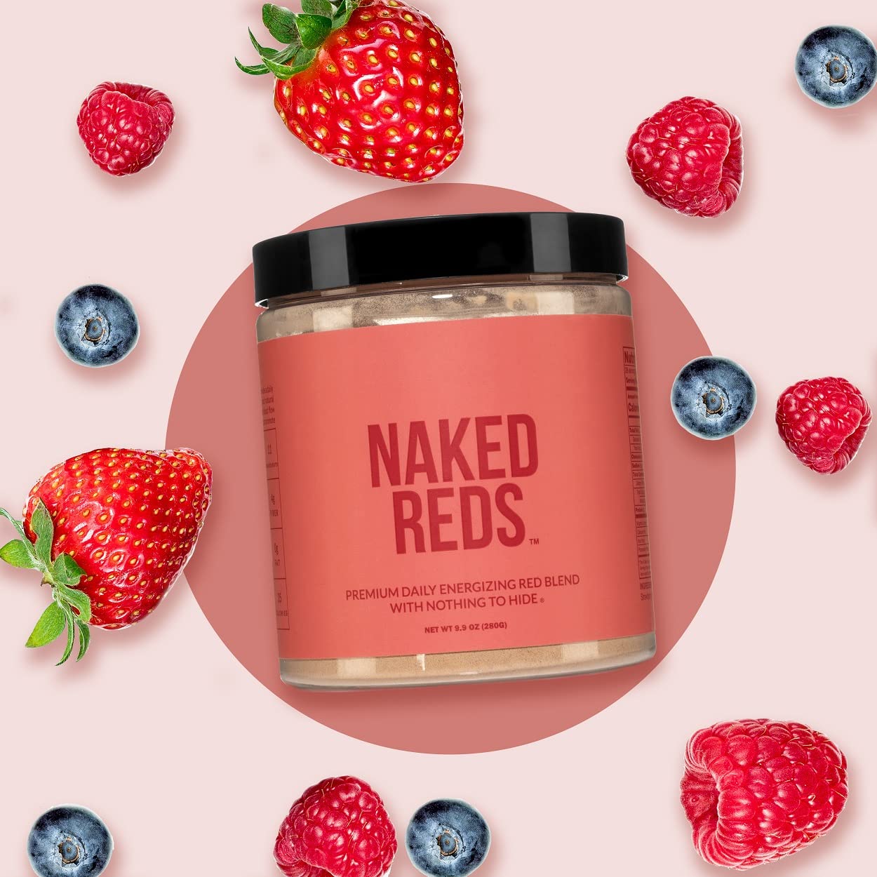 NAKED Reds Superfood Powder - Healthy, Energizing Polyphenol Fruit Powder Mix, No Fillers, No Additives, Vegan, Non-GMO, Gluten Free - 28 Servings NAKED buy supplements canada