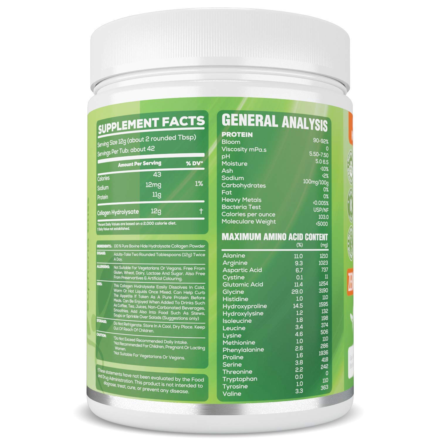 Premium Collagen Powder 500g Unflavoured High Grade Hydrolysed Collagen Joints, Bones, Gut, Wrinkles, Hair, Skin, Nails, Pain, Injury, Sleep, Fitness, Keto Euphoria Bliss buy supplements canada