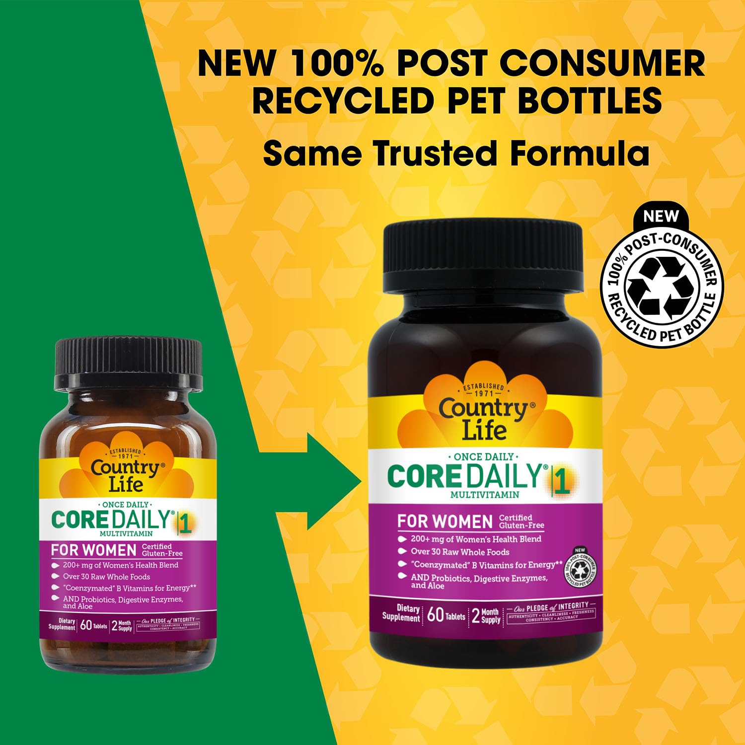 Country Life Women’s Core 1 Daily Multivitamin with Iron, Cranberry, Probiotics, and Digestive Enzymes-Certified Gluten-Free Formula for Energy, Immune Support and Complete Digestive Health,60 Tablets Country Life buy supplements canada