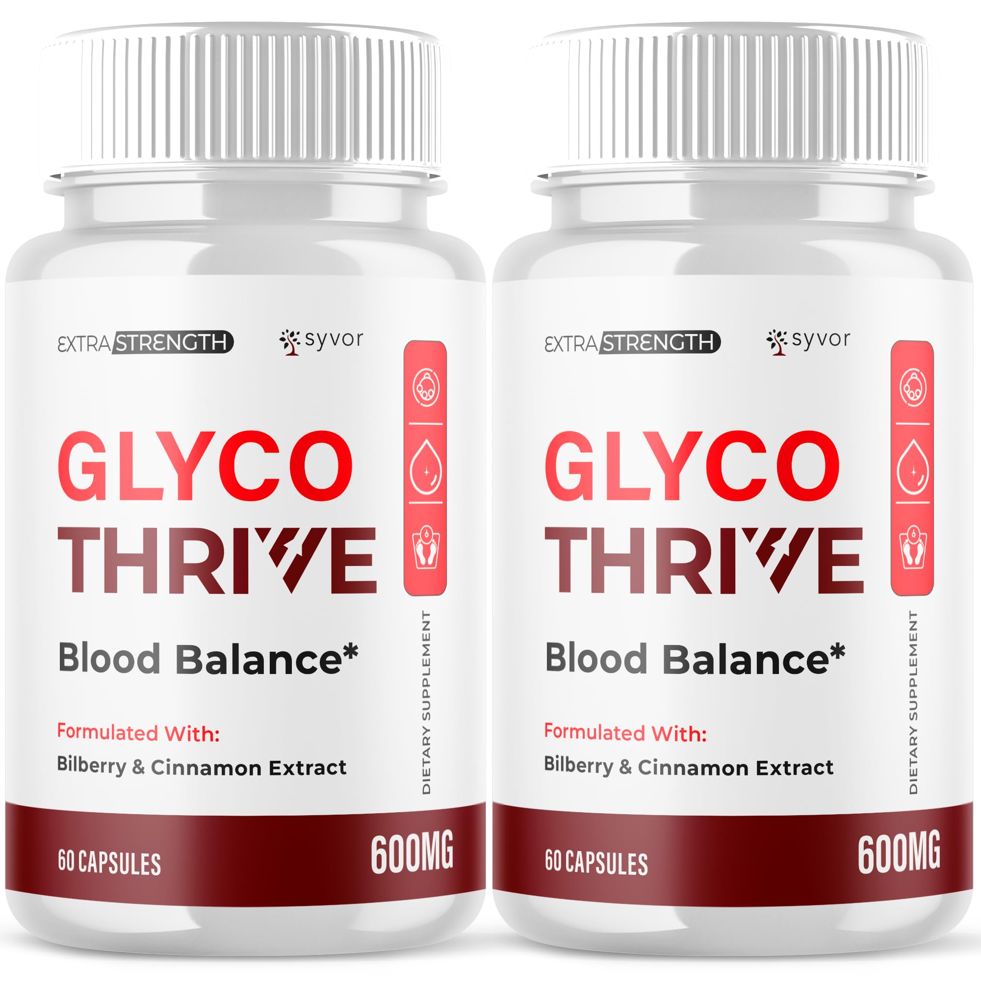 (2 Pack) Glyco Thrive Capsules, Official GlycoThrive Glycogen Support Pills with All Natural Ingredients, Advanced Formula Health Supplement with Max Strength Vitamins for Women & Men (120 Capsules) Syvor buy supplements canada