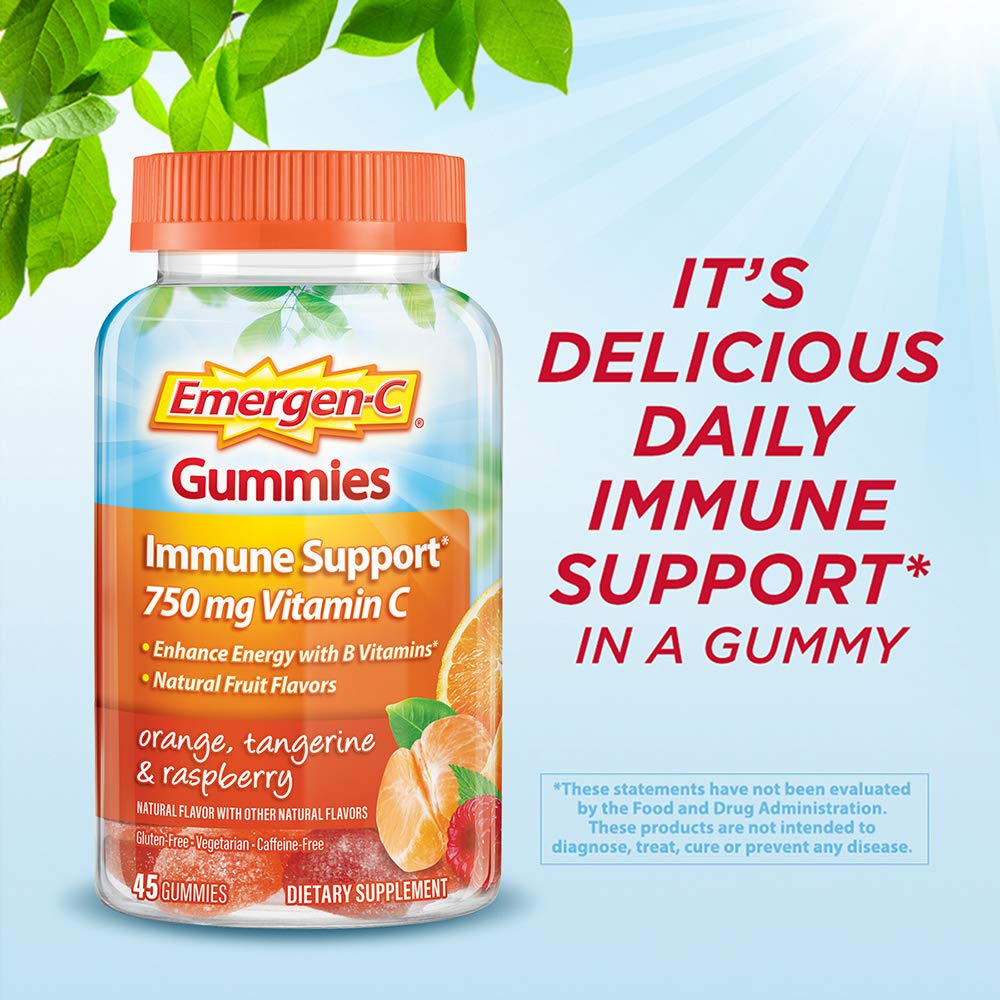 Emergen-C 750mg Vitamin C Gummies for Adults, Immunity Gummies with B Vitamins Emergen-C buy supplements canada