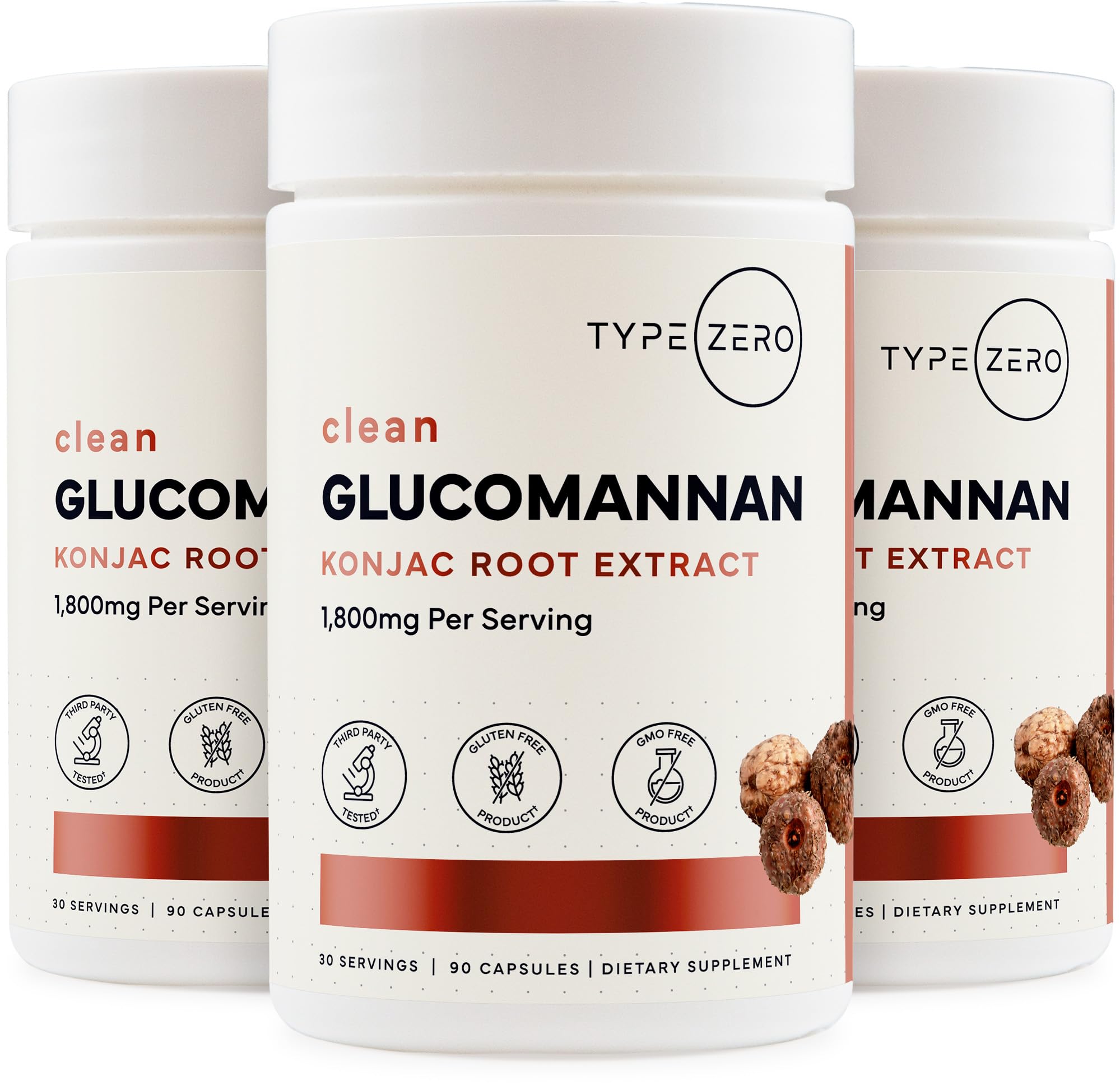 Type Zero Clean Glucomannan Konjac Root Extract (90 Capsules)(1,800 MG Per Serving) - 30 Servings, Non-GMO, Gluten Free Type Zero buy supplements canada