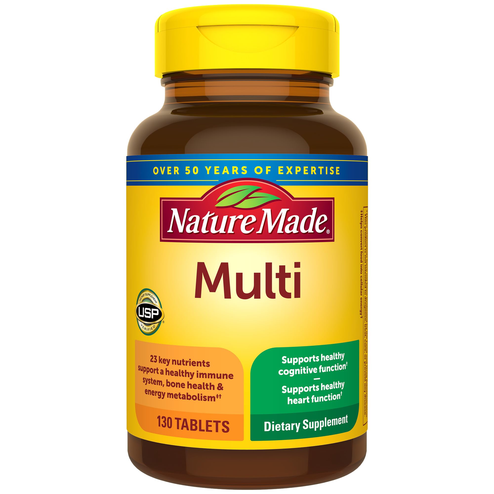 Nature Made Multivitamin Tablets with Vitamin D3 and Iron, 130 Count for Daily Nutritional Support Nature Made buy supplements canada
