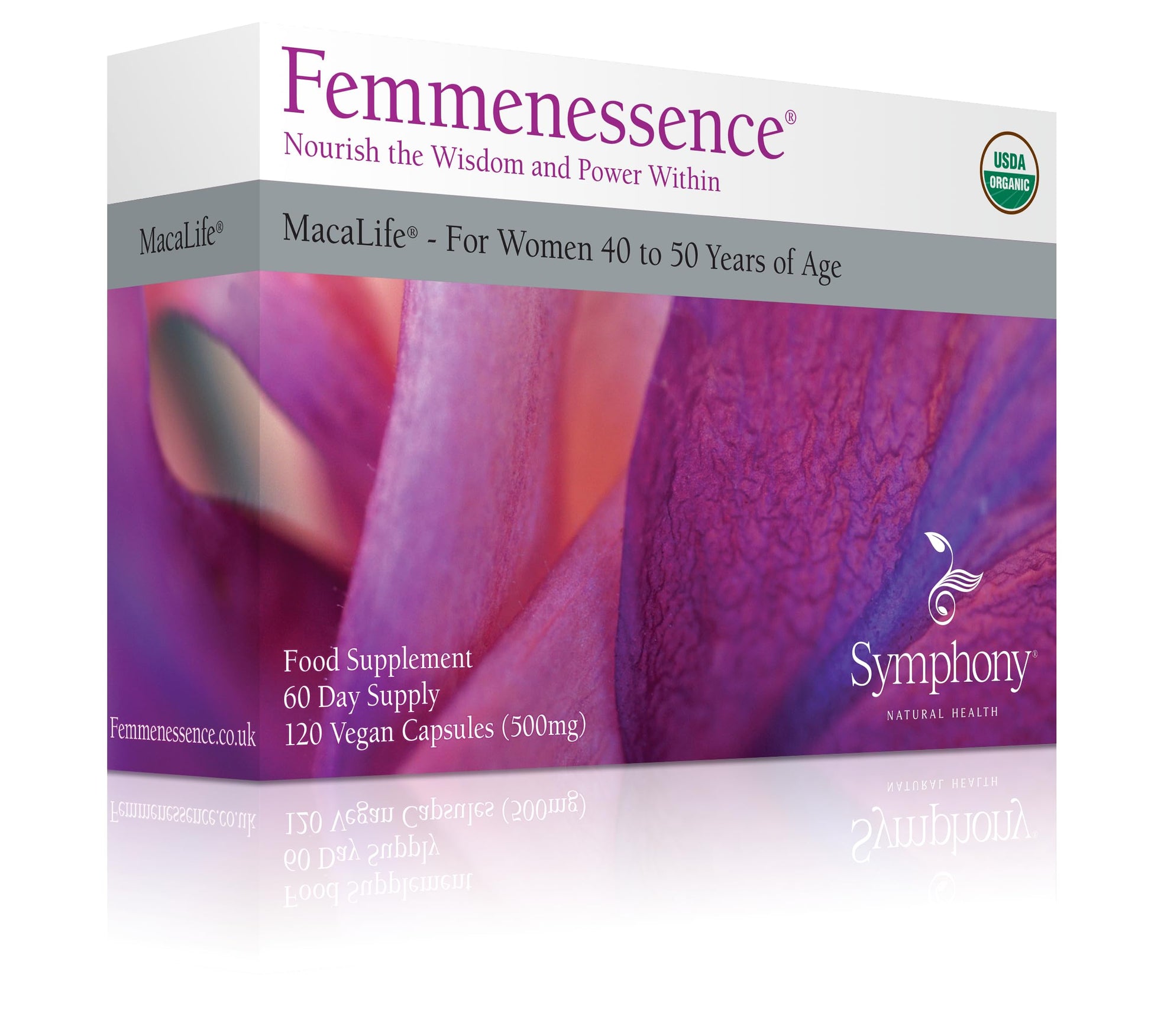 Femmenessence® MacaLife® – Clinically Proven Perimenopausal Organic Vegan Supplement for Natural Hormone Balance, Symptom Relief, Heart & Mood Support (120 Capsules, 60 Day Supply) Natural Health International buy supplements canada