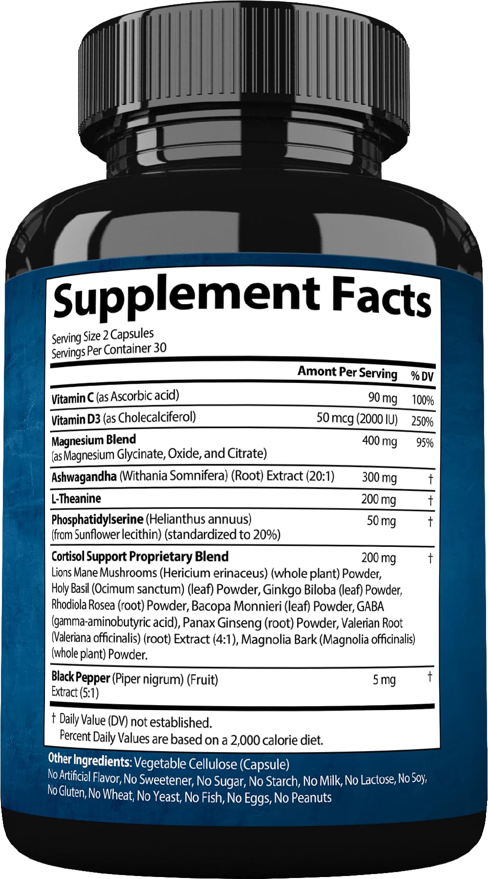 StrongVit Cortisol Supplements for Women and Men with Magnesium, Ashwagandha & L-Theanine. High Cortisol Reducer, Manager, Detox, Lower and Control. Sleep Support & Stress Relief, USA StrongVit buy supplements canada