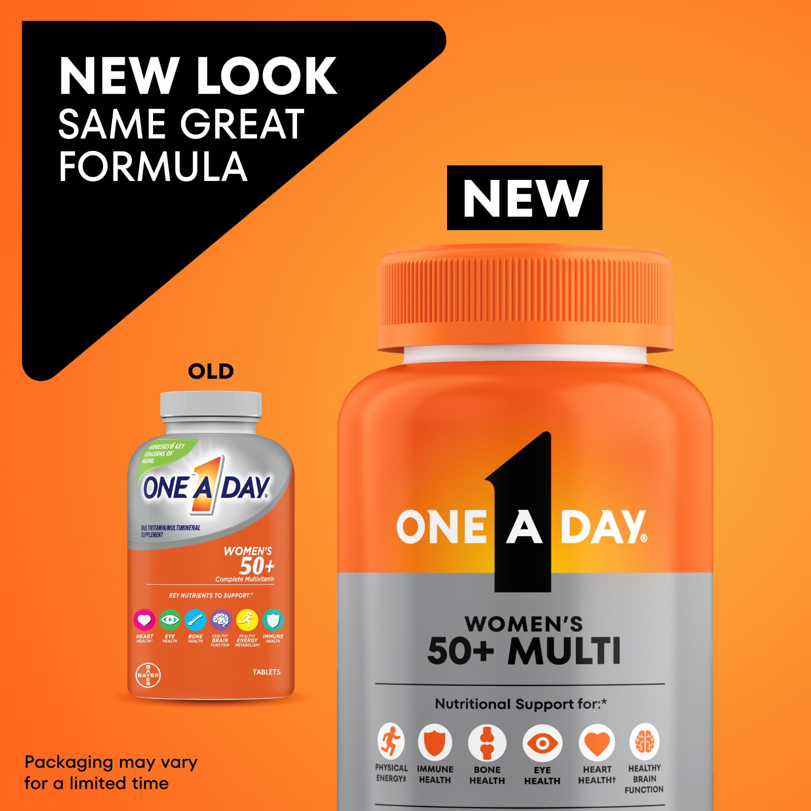 One A Day Multivitamin for Women 50 and Over Tablets, Womens Multivitamin 50 plus with Vitamins D, C, E, Zinc & Biotin, Daily Vitamins ONE A DAY buy supplements canada