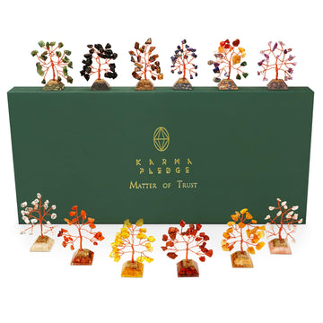 Crystal Tree Tree of Life 7 Chakra Healing Crystals & Stones for Positive Energy, Good Luck Gifts KARMAPLEDGE buy supplements canada
