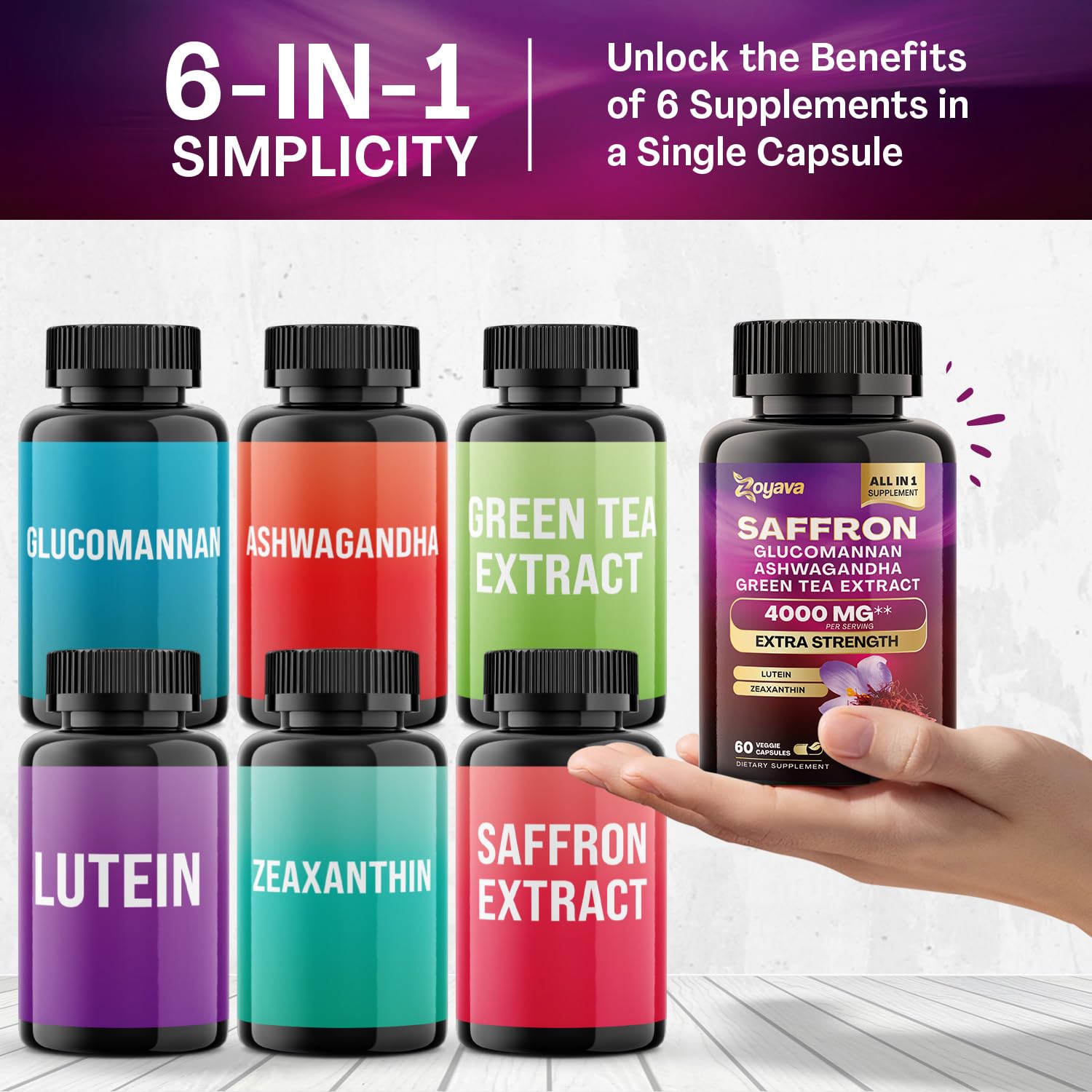 Zoyava Sea Moss 16-in-1 and Saffron 6-in-1 Bundle Zoyava buy supplements canada