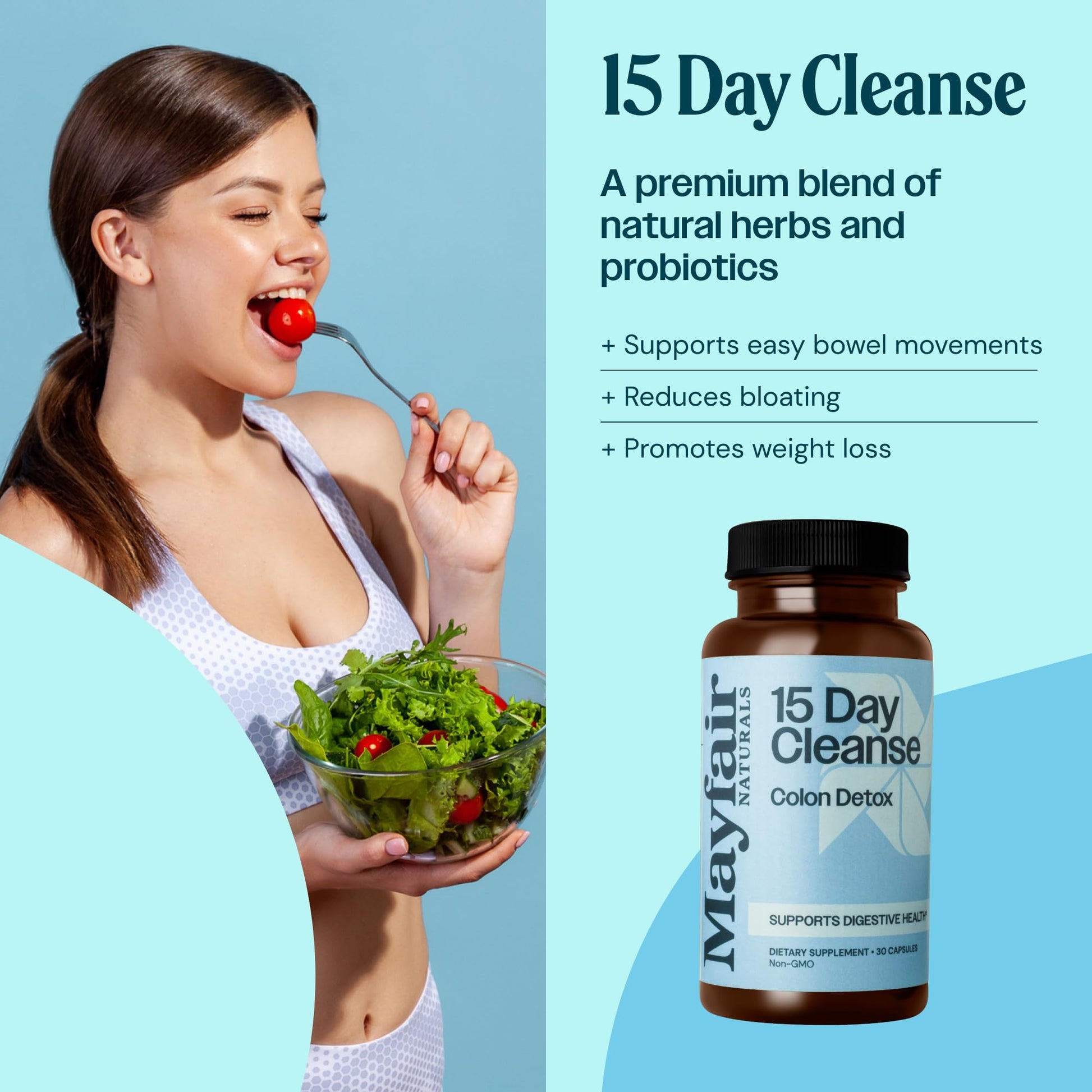 Mayfair Naturals 15 Day Cleanse Colon Detox, Dietary Supplement, 30 Capsules, Natural Laxative Mayfair Naturals buy supplements canada