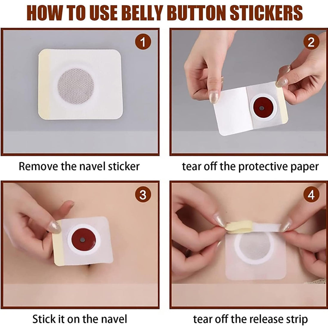 30Pcs Belly Patch, Waterproof Stickers for Women Girls, Natural Belly Sticker for Women and Men Rosarden buy supplements canada