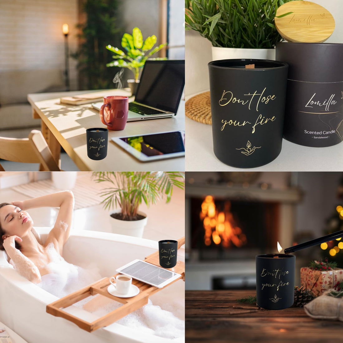 100% Natural Soy Wax Candle, Valentines Day Gifts for Women & Men, Candles for Home Lomilla buy supplements canada