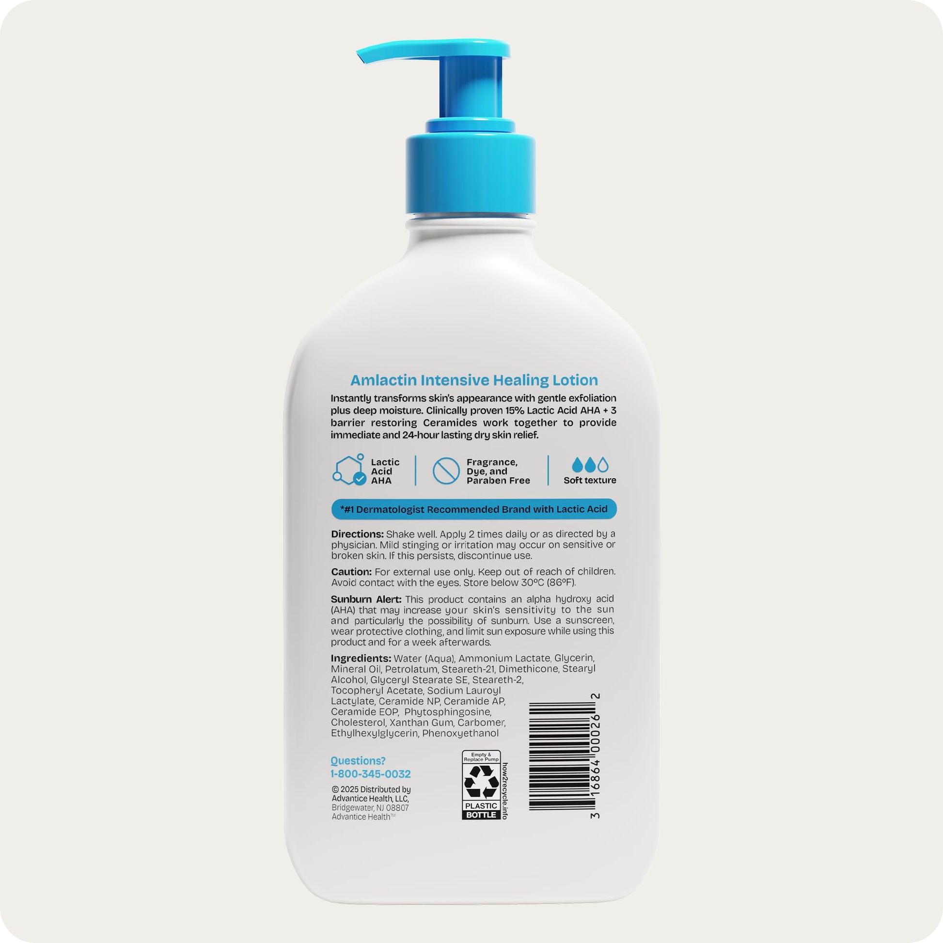 AmLactin Intensive Healing Body Lotion - Therapeutic Lotion for Extremely Dry Skin - No-Scrub Exfoliator and Moisturizer AmLactin buy supplements canada