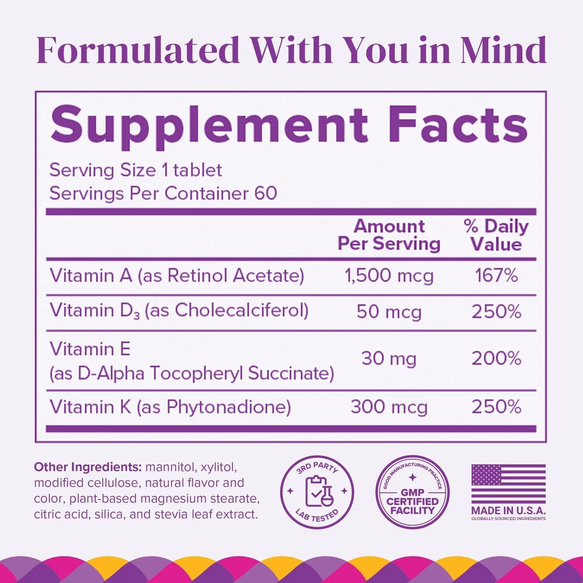 Barimelts ADEK - 60 Fast-Dissolving Tablets (2-Month Supply) - Sugar-Free Bariatric Vitamins for Women Including Vitamin A, Vitamin D, Vitamin E BariMelts buy supplements canada