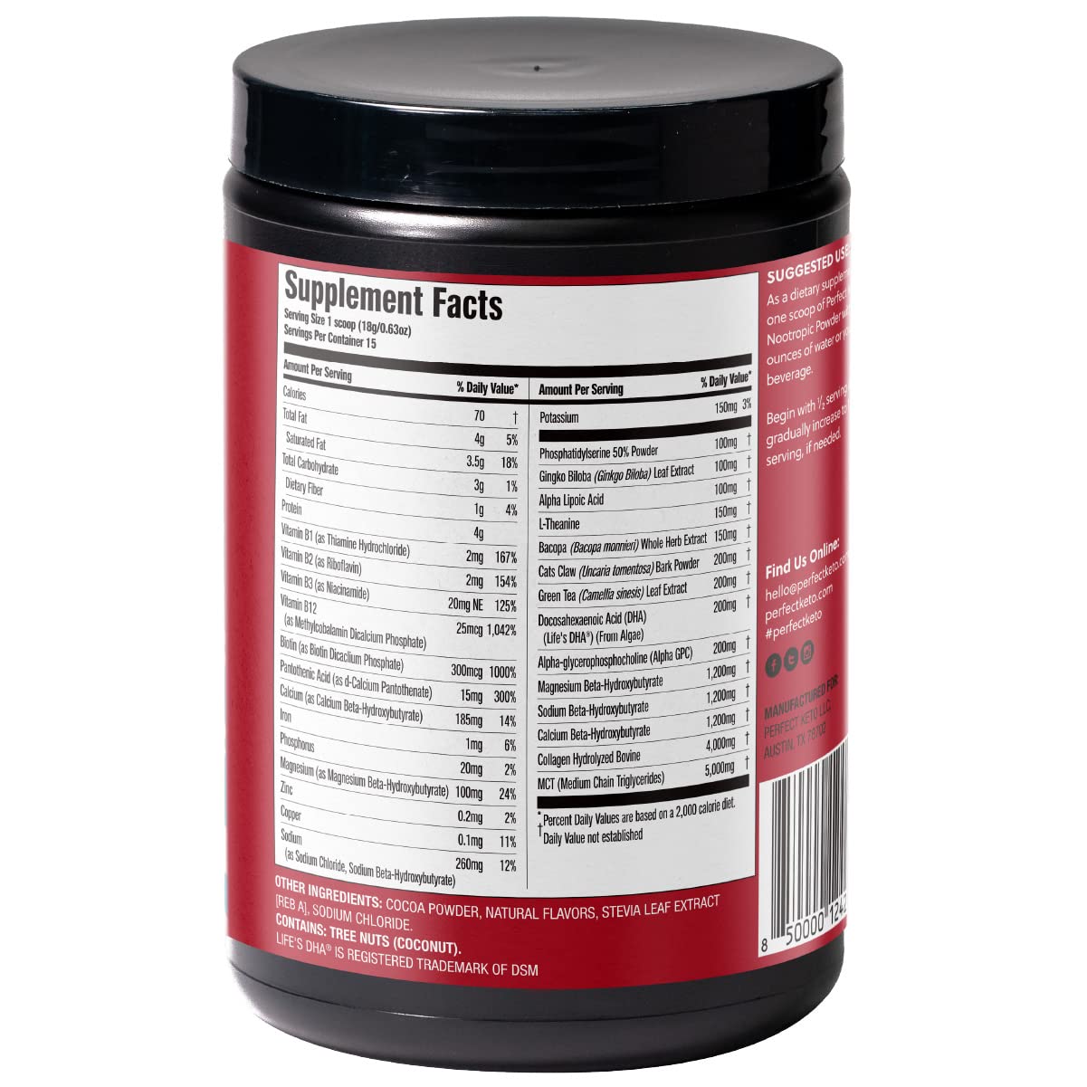 Perfect Keto Nootropic Brain Supplement - Enhance Focus and Energy, Boost Concentrati Perfect Keto buy supplements canada