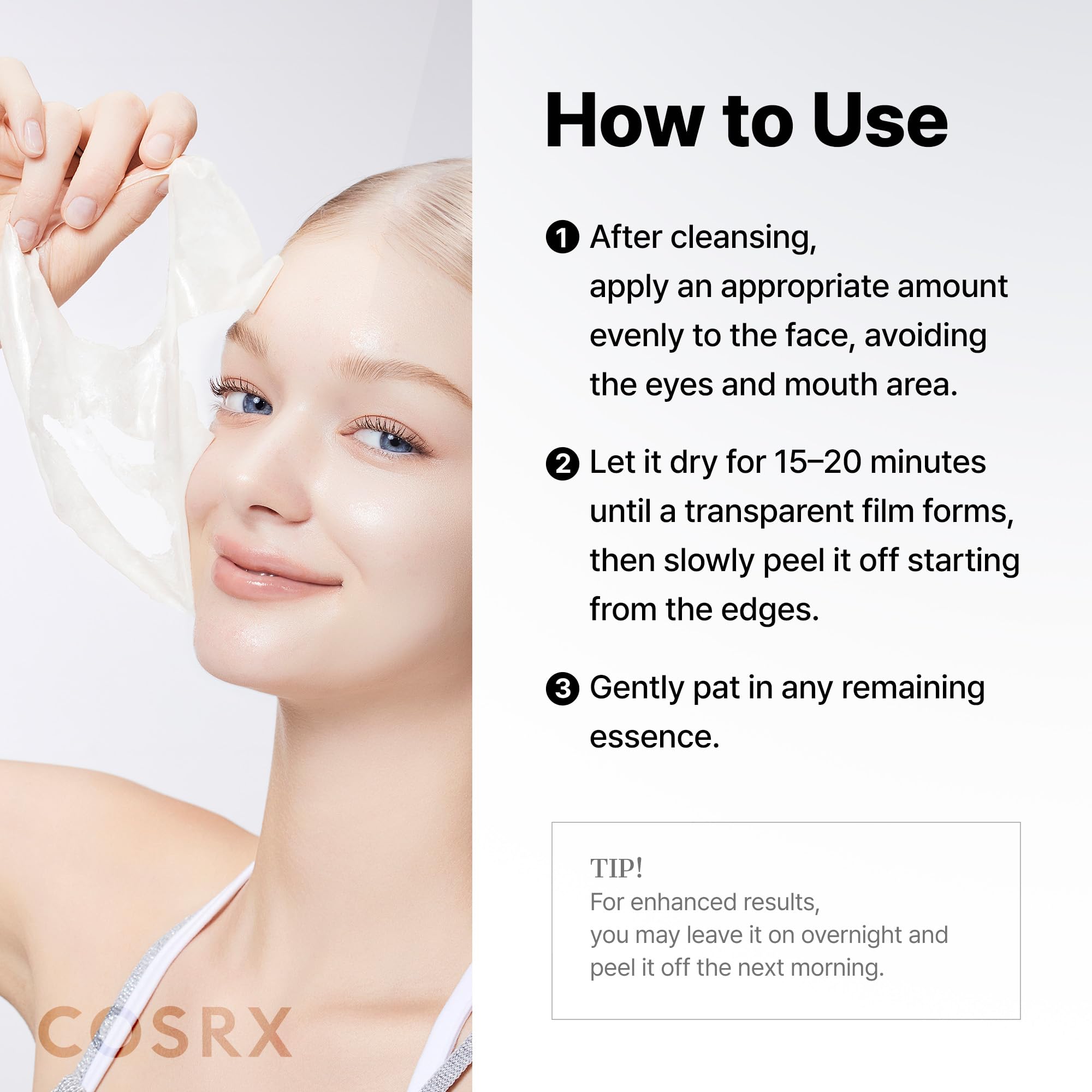 COSRX PDRN EXOSOME Glaze Wrapping Mask with SALMON DNA PDRN, Easy Peel-Off Overnight Mask for Glass Skin, Firmness COSRX buy supplements canada