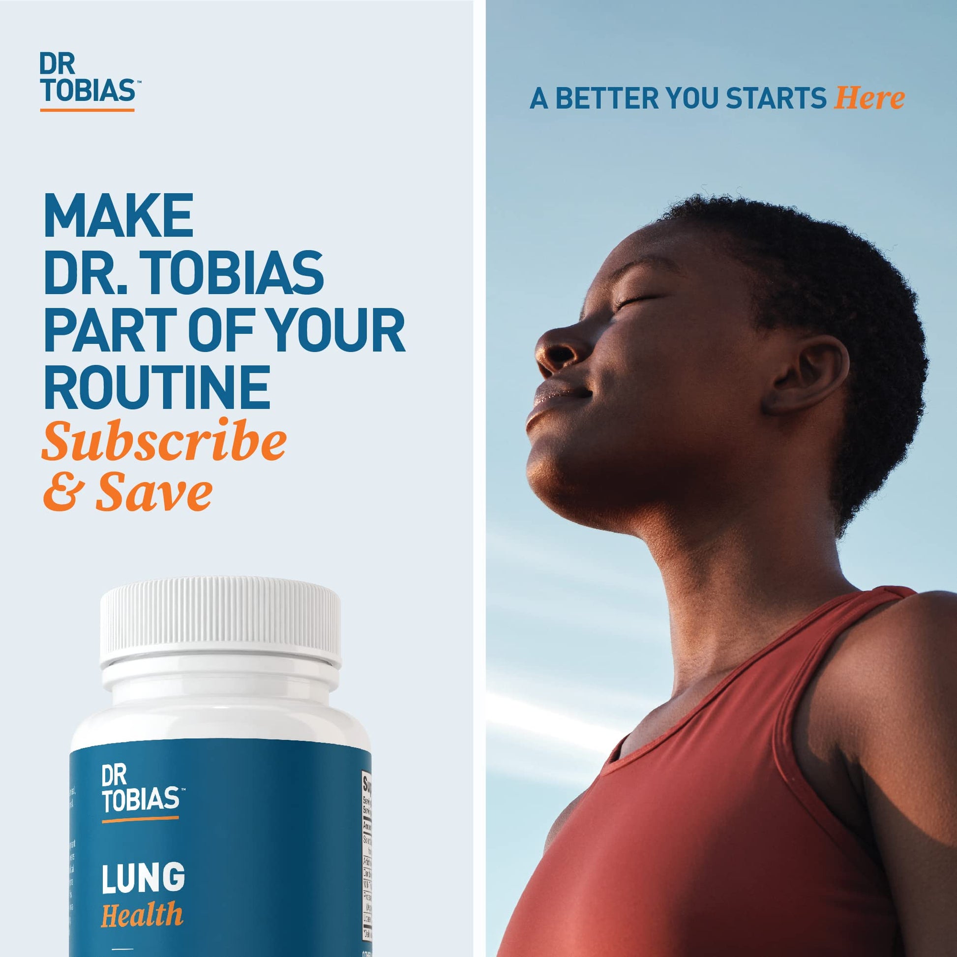 Dr. Tobias Lung Health - Lung Support Supplement with Vitamin C, Butterbur, Quercetin & Bromelain | Lung Cleanse & Detox Formula for Bronchial & Respiratory System Non-GMO (60 Capsules, 60 Servings) Dr. Tobias buy supplements canada