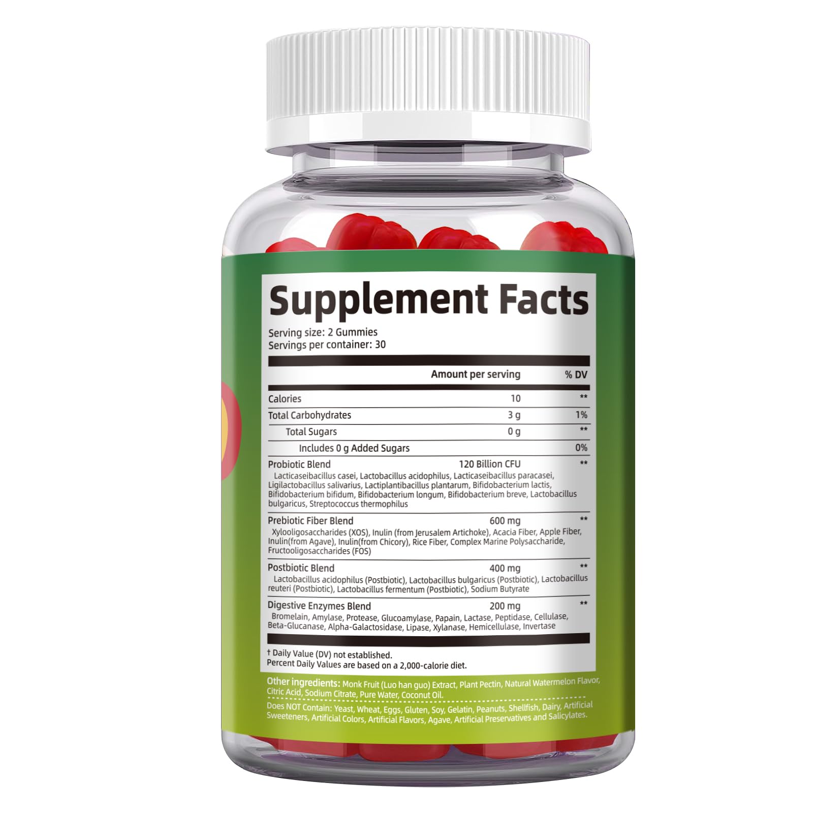 Migcopat Pre Post Probiotics Gummies, Probiotic Prebiotic Postbiotic Digestive Enzymes with Fiber, 120 Billion CFU Probiotics - Digestive Health Migcopat buy supplements canada