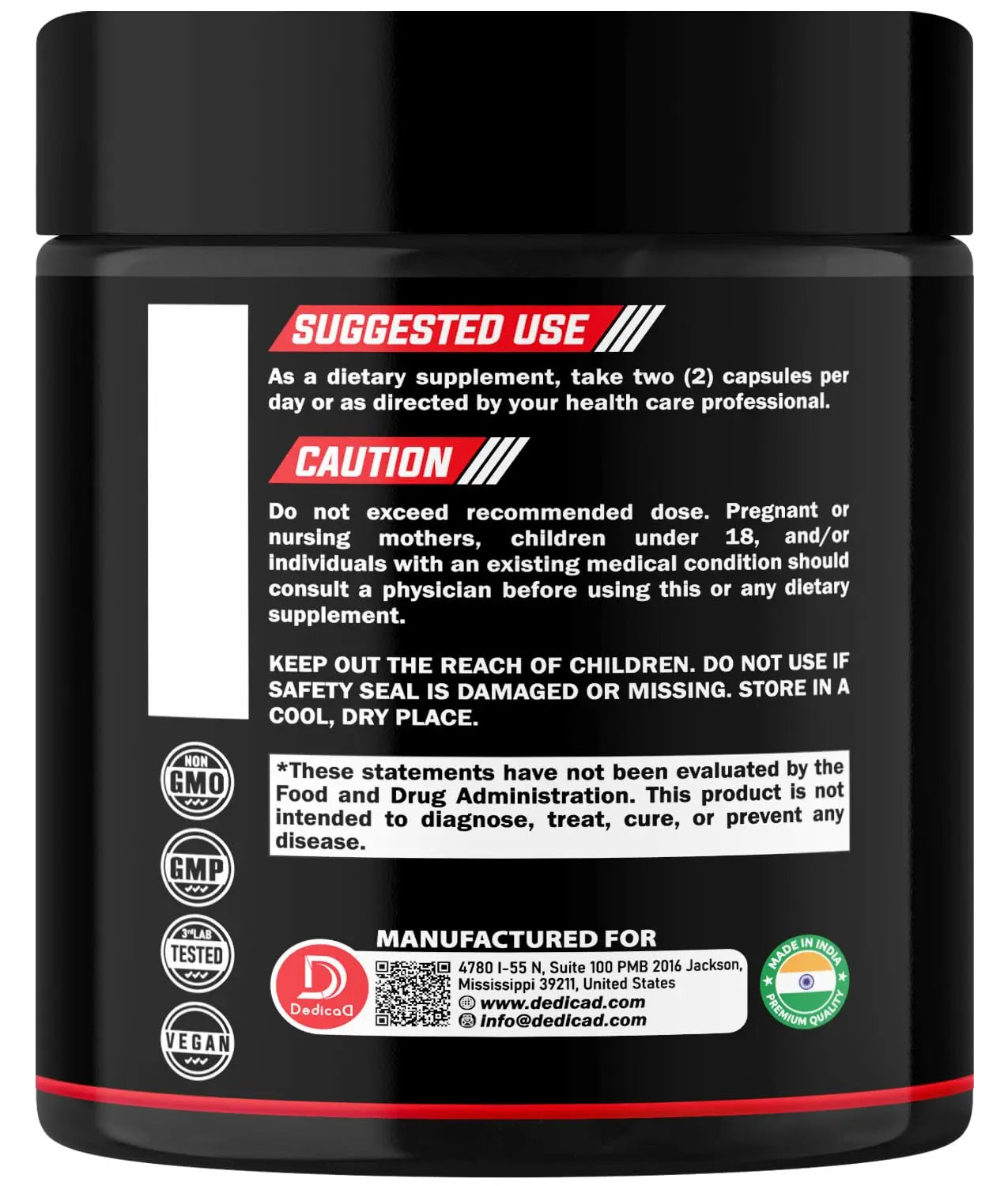 DEDICAD 11in1 Cloves Supplement with Ginger, Ceylon Cinnamon and 8 Other More - Digestive, Immune System, Mood Support - 60 Capsules - 30 Days Supply DEDICAD buy supplements canada