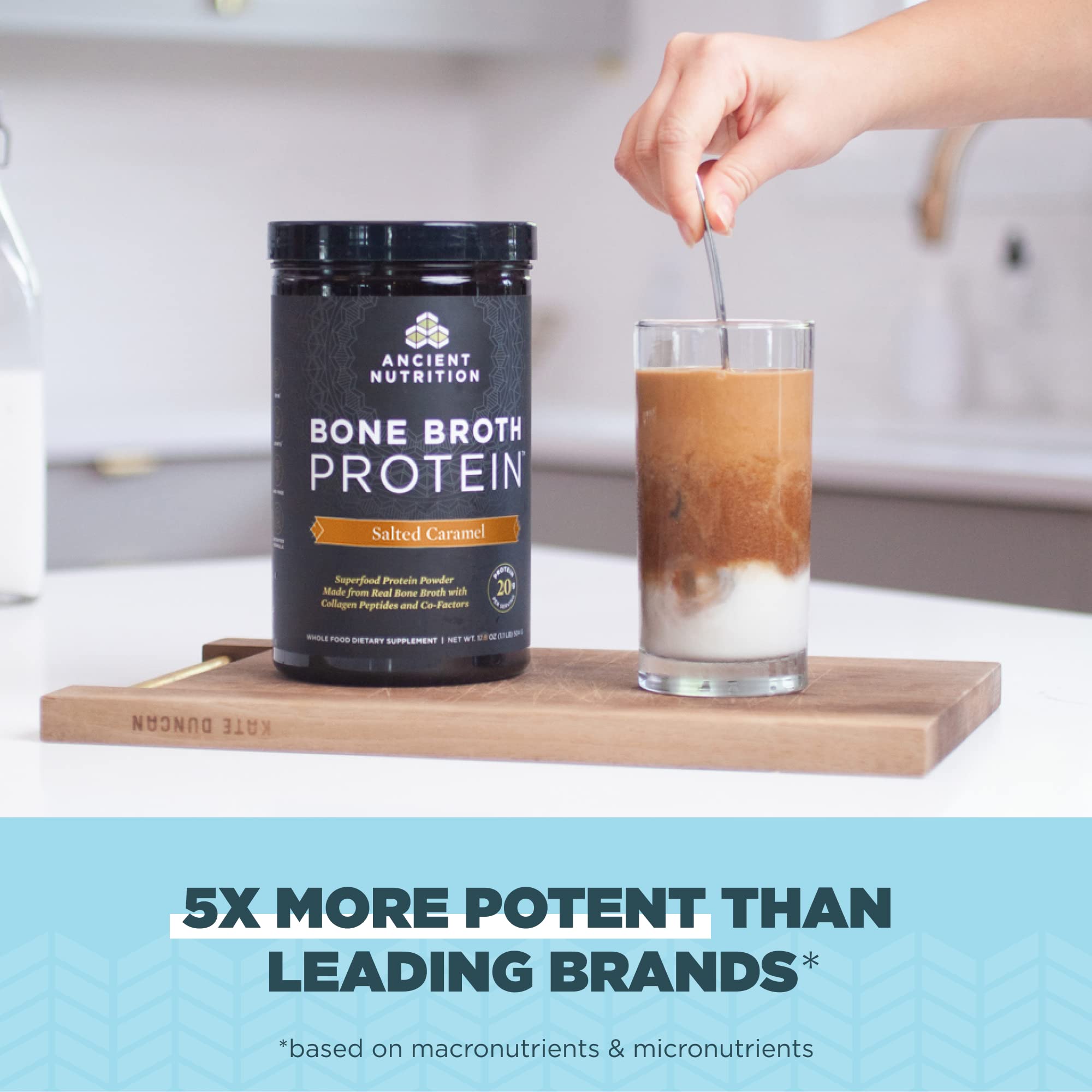 Ancient Nutrition Bone Broth Protein Powder, Salted Caramel, 19g Protein per Serving Ancient Nutrition buy supplements canada