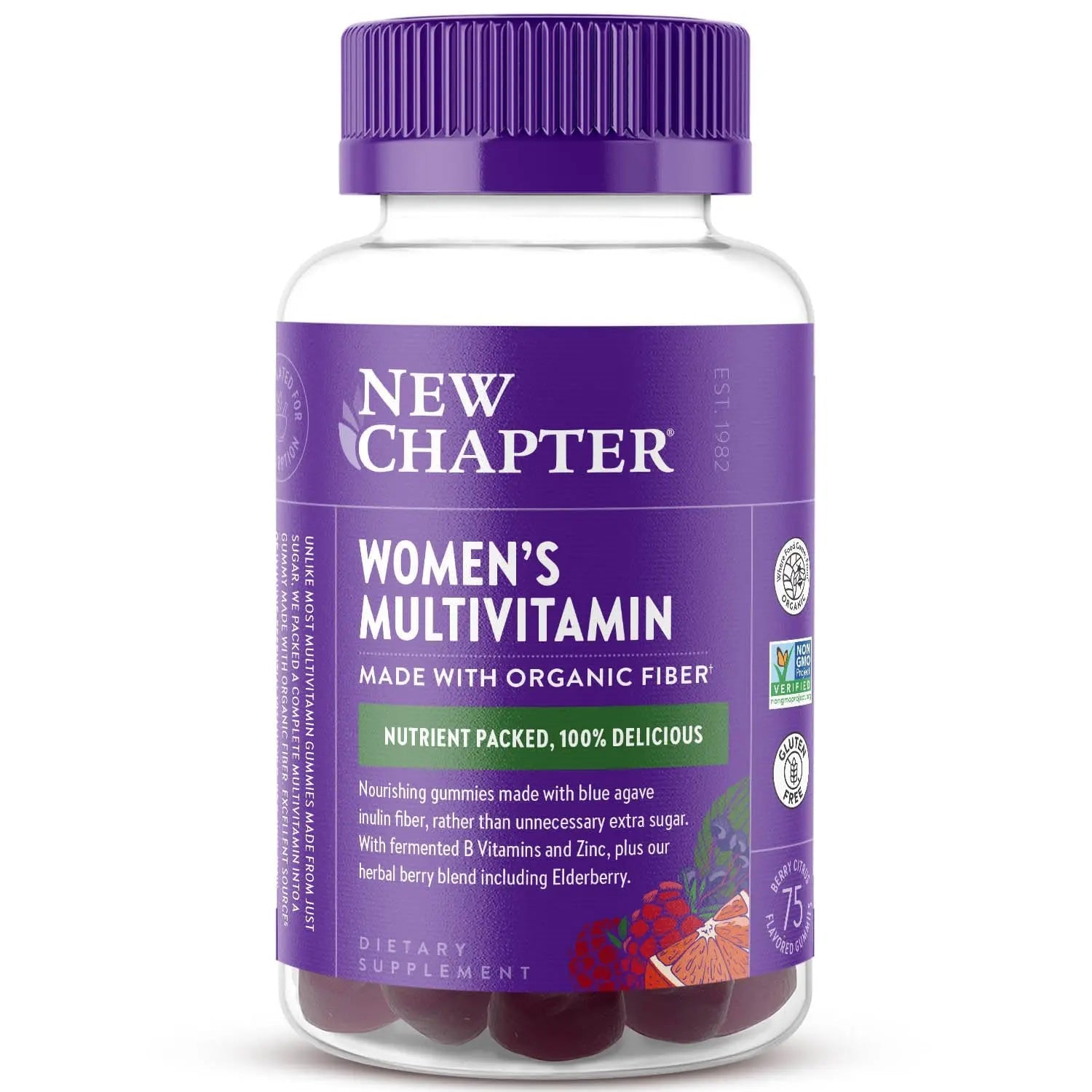 New Chapter Women’s Multivitamin Gummies - 59% Less Sugar, Women’s Gummy Vitamins with Vitamin C, D3 & Zinc New Chapter buy supplements canada