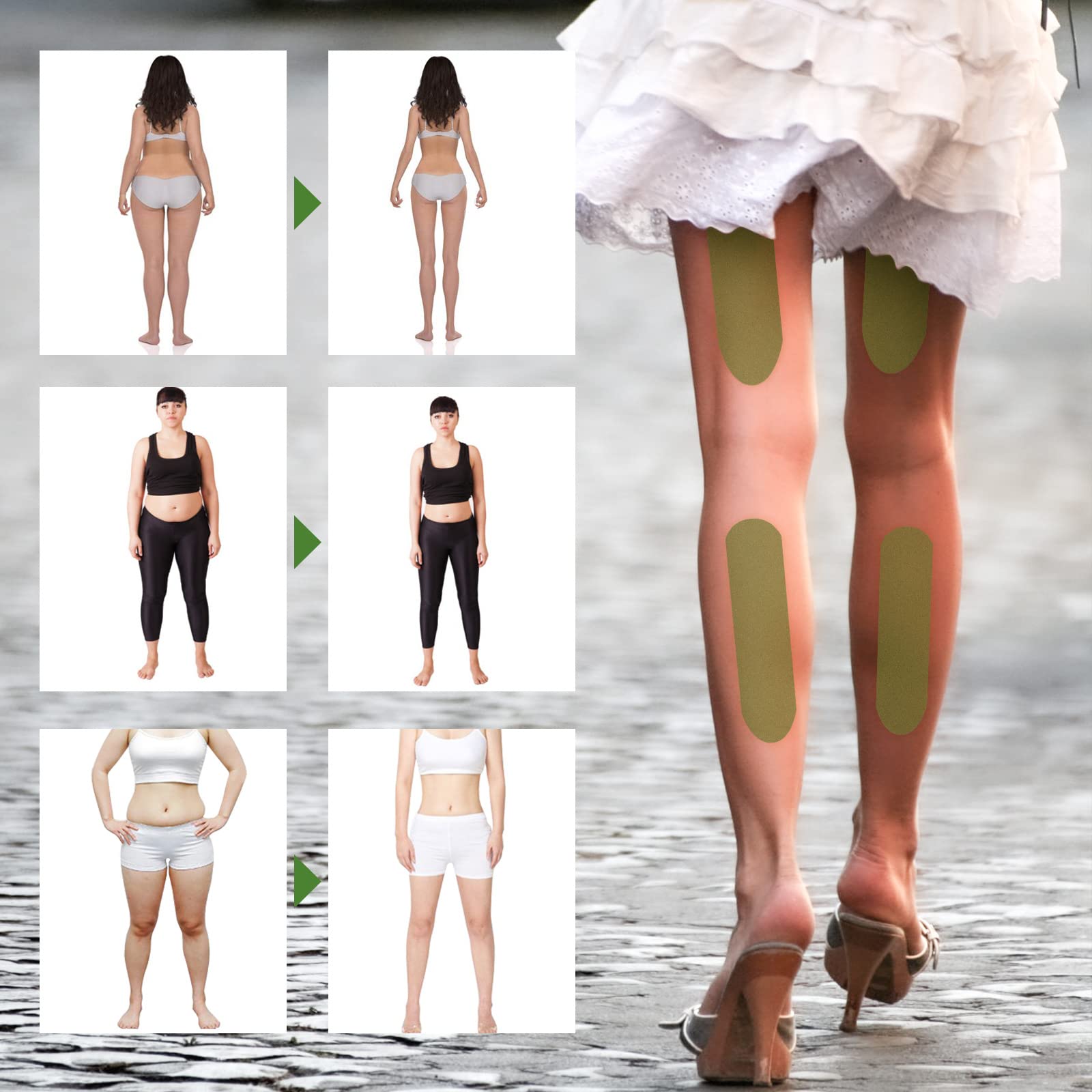 Herballegs Cellulite Reduction Patches, 2 Boxes/60PCS HerbalLegs Patches, Herbal Leg Lifting YSIRFD buy supplements canada