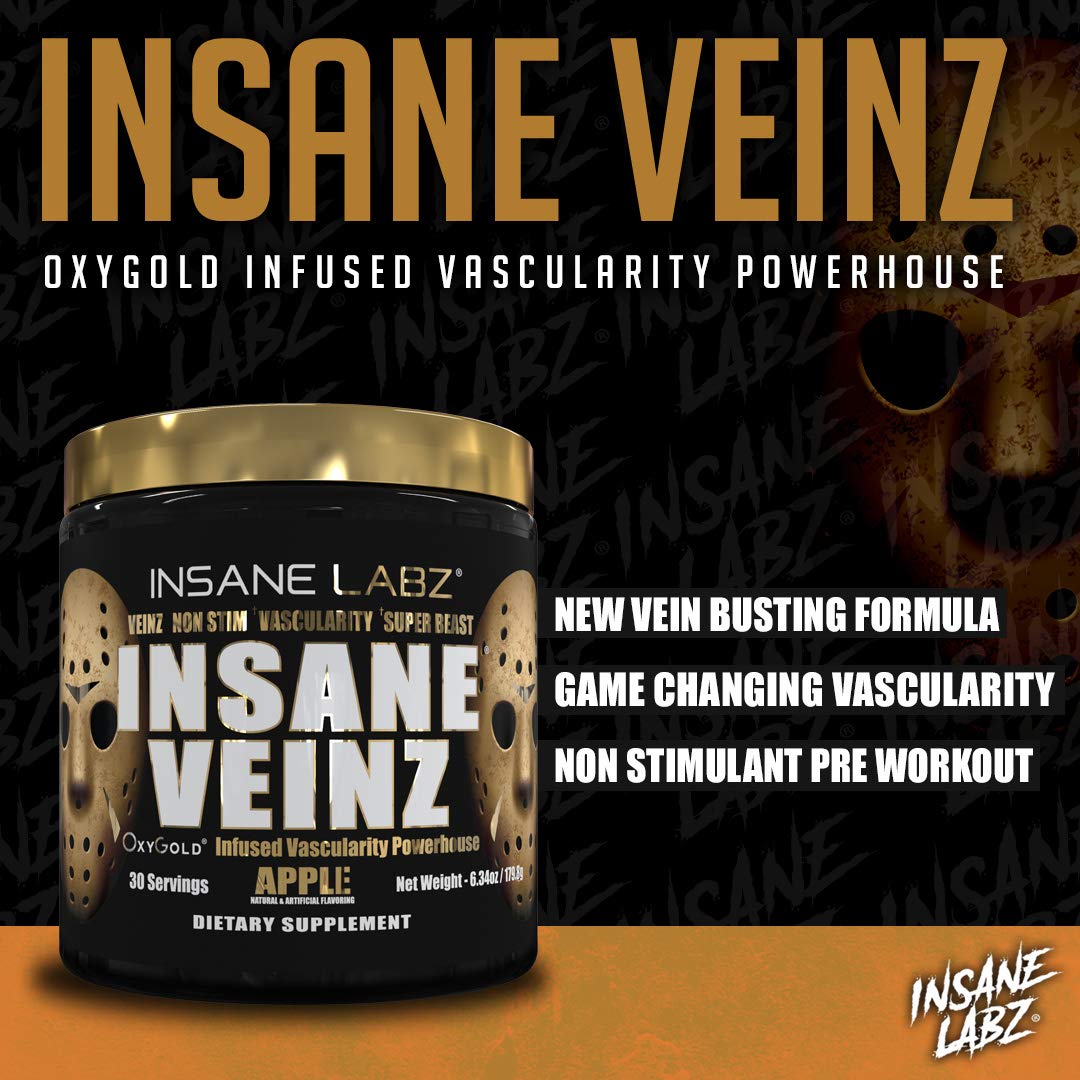 Insane Labz Psychotic Gold and Insane Veinz Gold Pre Workout Nitric Oxide Booster Stack Insane Labz buy supplements canada