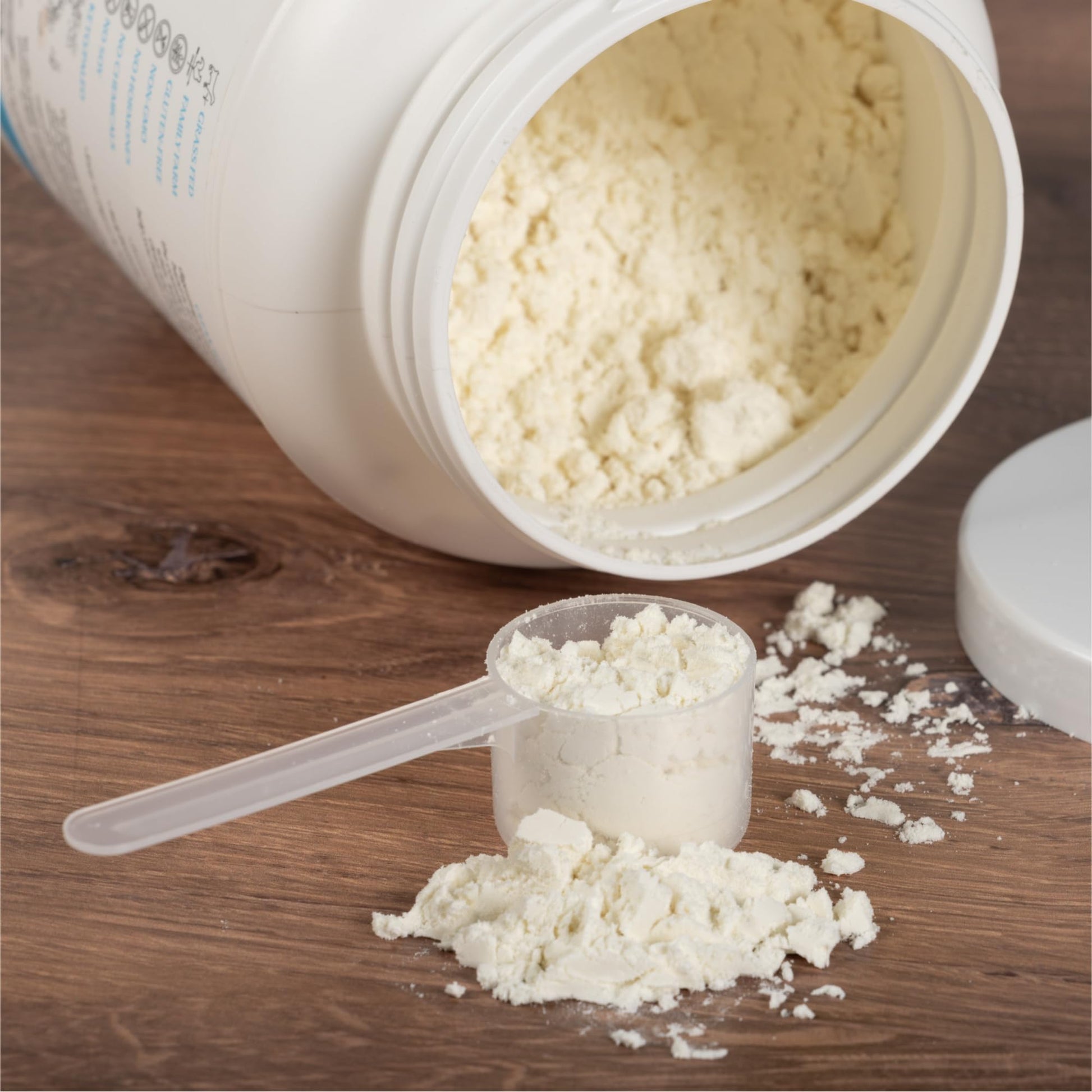 Mt. Capra Clean Whey Protein | Grass-Fed Undenatured Goat Whey Protein Powder | 24 g Protein Per Serving, All Natural, Non-GMO, High in Branch Chain Amino Acids | Unsweetened | 15 Servings - 16 oz MT. CAPRA SINCE 1928 buy supplements canada