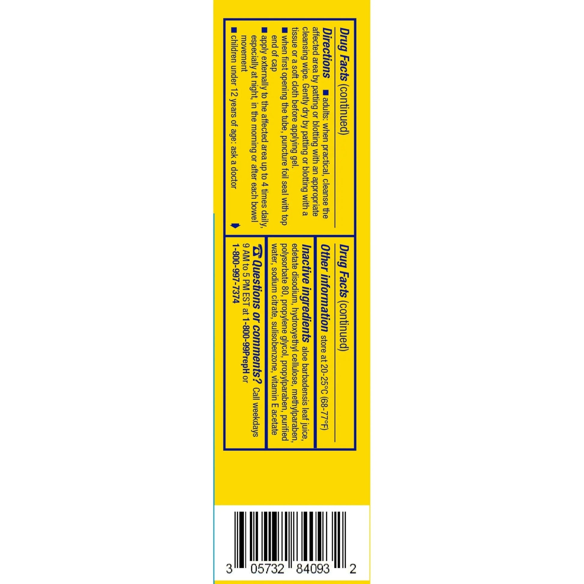Preparation H Hemorrhoid Cooling Gel with Aloe for Fast Discomfort Relief - 0.9 Oz Tube Preparation H buy supplements canada