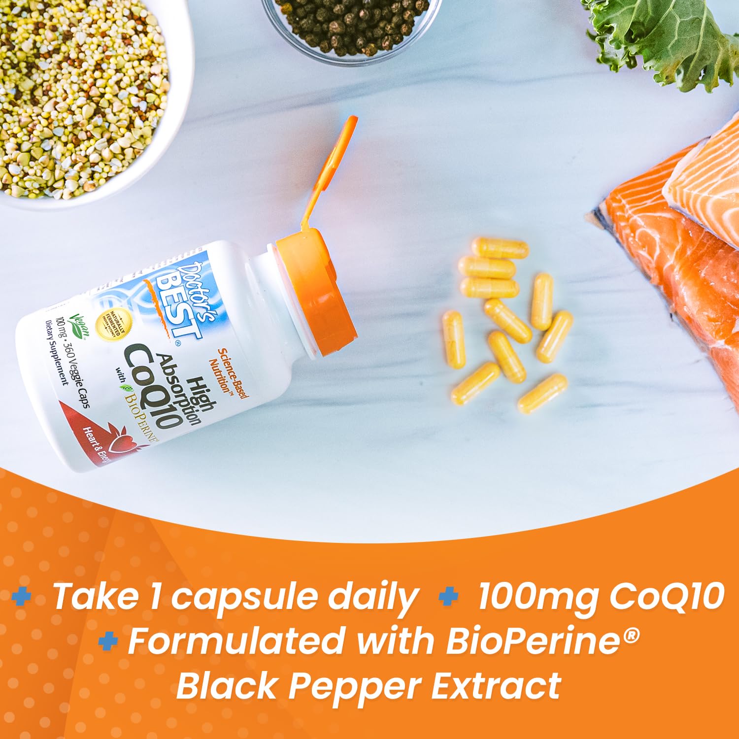 Doctor's Best High Absorption CoQ10 with BioPerine, Gluten Free, Naturally Fermented Doctor's BEST buy supplements canada
