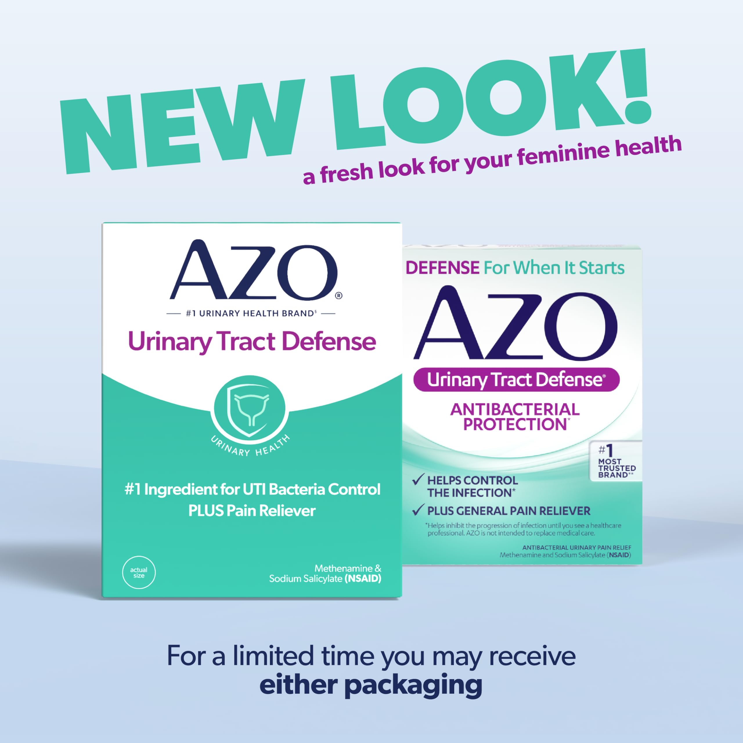 AZO Urinary Tract Defense Antibacterial Protection, FSA/HSA Eligible, Helps Control a UTI Until You Can See a Doctor, from The No. 1 Most Trusted Urinary Health Brand, 24 Count (Pack of 1) AZO buy supplements canada