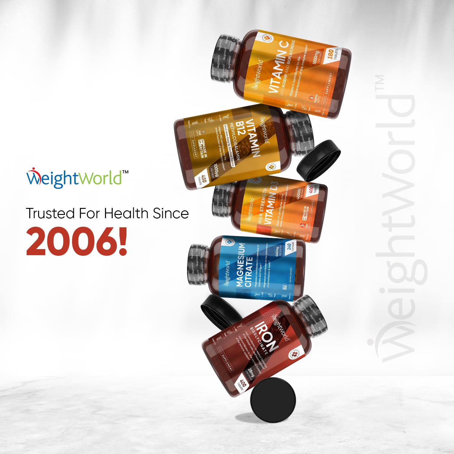 Gentle Iron Tablets High Strength 28mg - 400 Tablets (6+ Months Supply) - Vegan Iron WeightWorld buy supplements canada