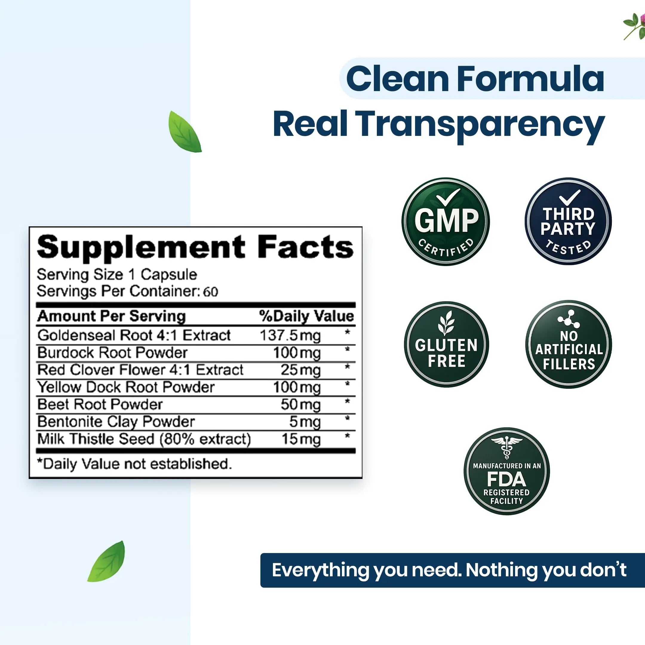 Extra Strength Fast Acting 7-in-ONE Advanced Formula - Full Body Cleanse - Detox & Liver Cleanse - Detox & Liver Repair, All Natural Toxins Remover, Healthy Cleansing Support for Liver (60 Capsule) Pure Health Brands buy supplements canada
