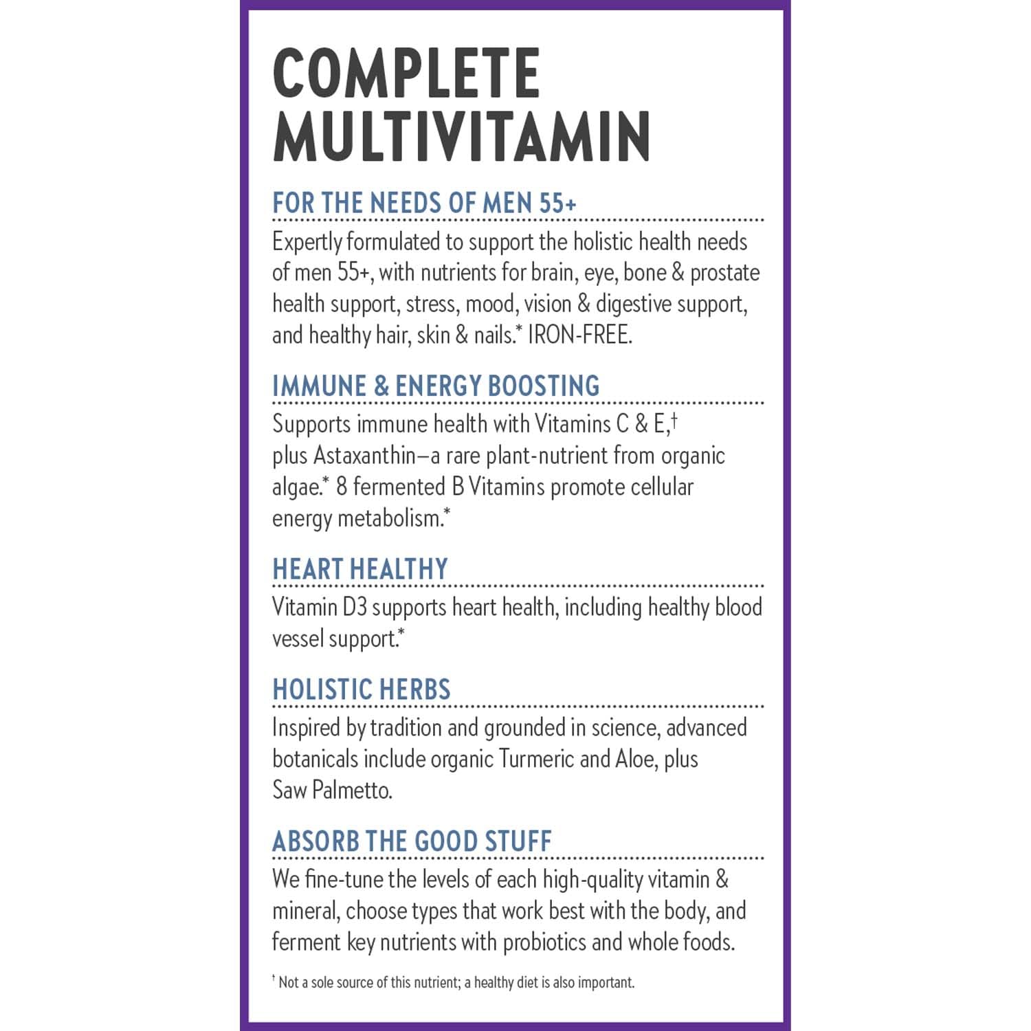 New Chapter Multivitamin for Men 50 Plus + Immune Support - Every Man's One Daily 55+ with Fermented Probiotics + Whole Foods + Astaxanthin New Chapter buy supplements canada
