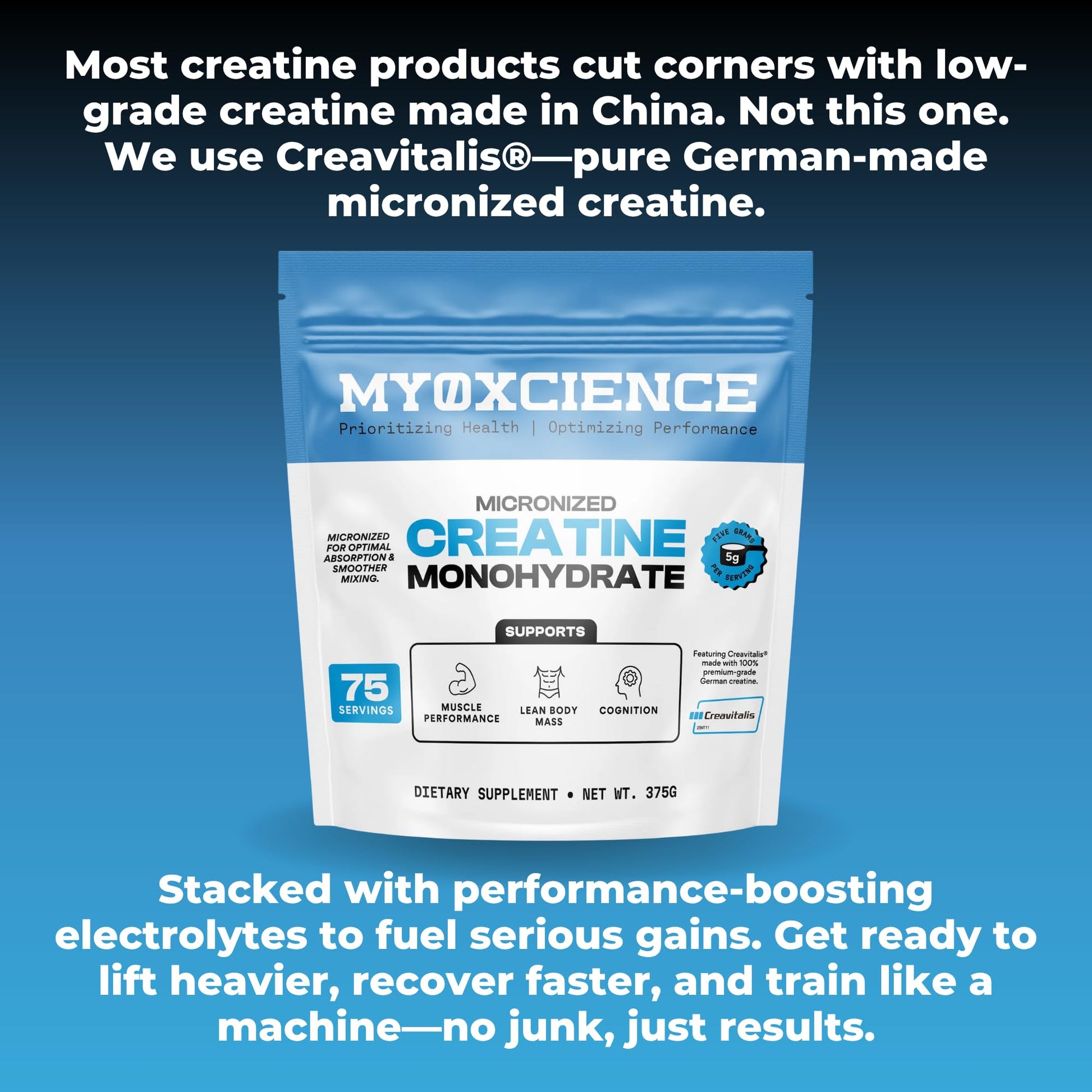 MYOXCIENCE Micronized Creavitalis Creatine | The World’s Purest Micronized Form of Creatine Monohydrate | Supports Muscle Performance MYOXCIENCE buy supplements canada