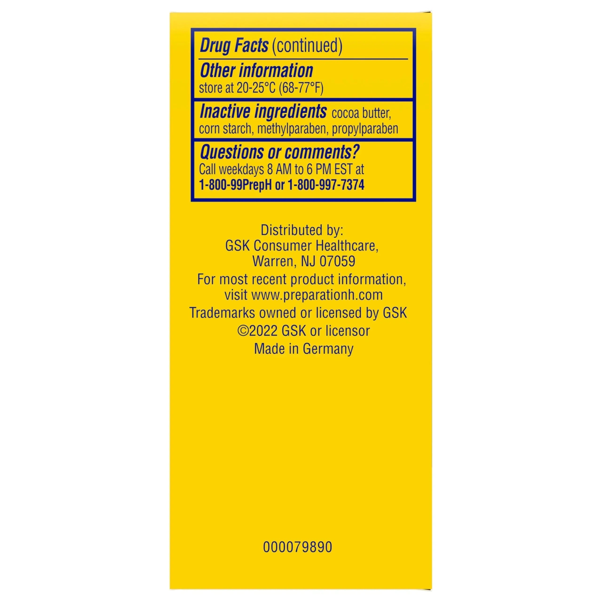 Preparation H Hemorrhoid Suppositories For Itching And Discomfort Relief - 12 Count (Pack of 1) Preparation H buy supplements canada
