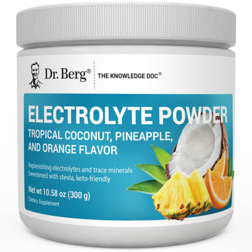 Dr. Berg Zero Sugar Hydration Keto Electrolyte Powder - Enhanced w/ 1000 mg of Potassium & Real Pink Himalayan Salt (NOT Table Salt) - Tropical Coconut Dr. Berg Nutritionals buy supplements canada