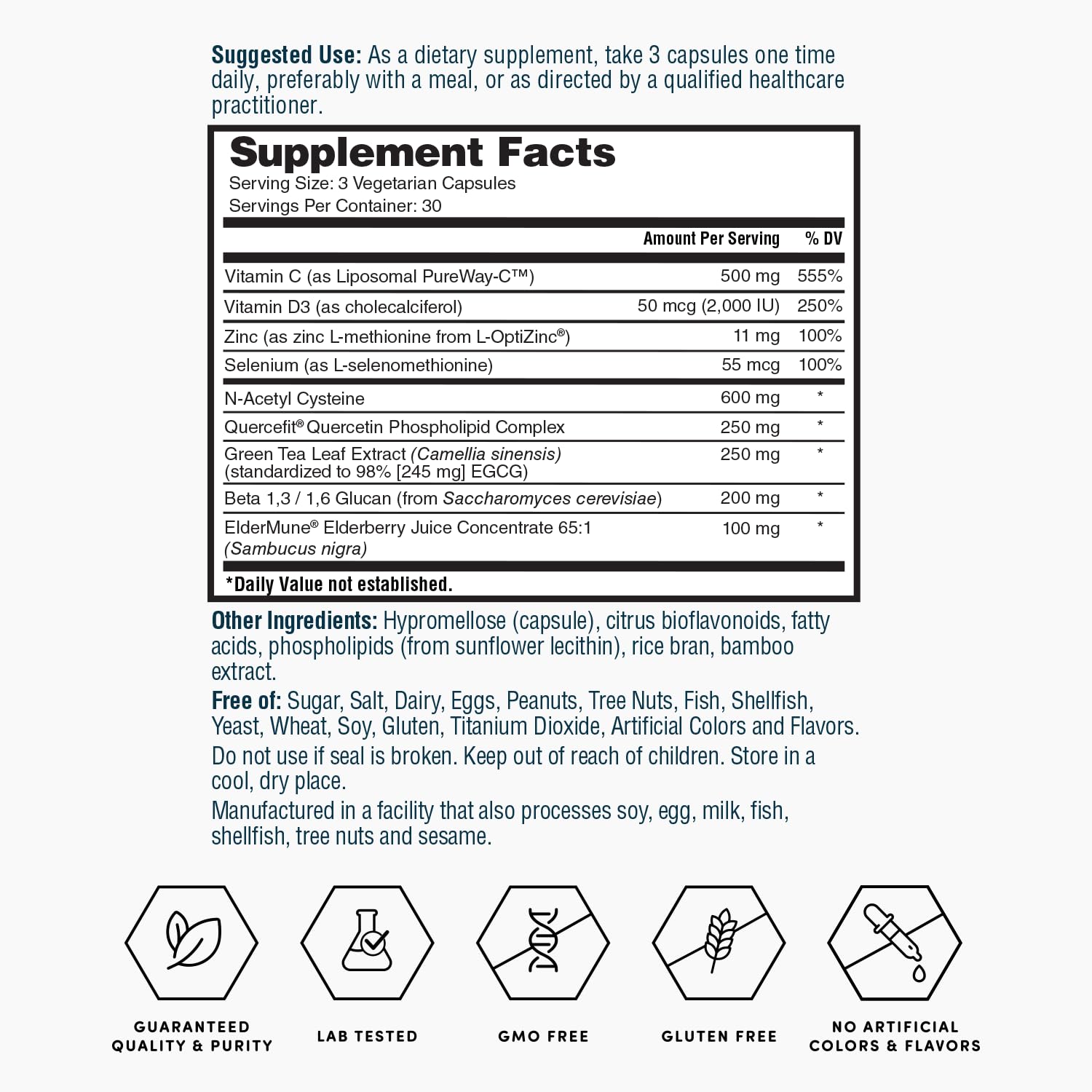 Nature's Lab Gold ImmuneShield - Supports Immune System Health & General Wellness* - 90 Capsules (30 Day Supply) Nature's Lab buy supplements canada