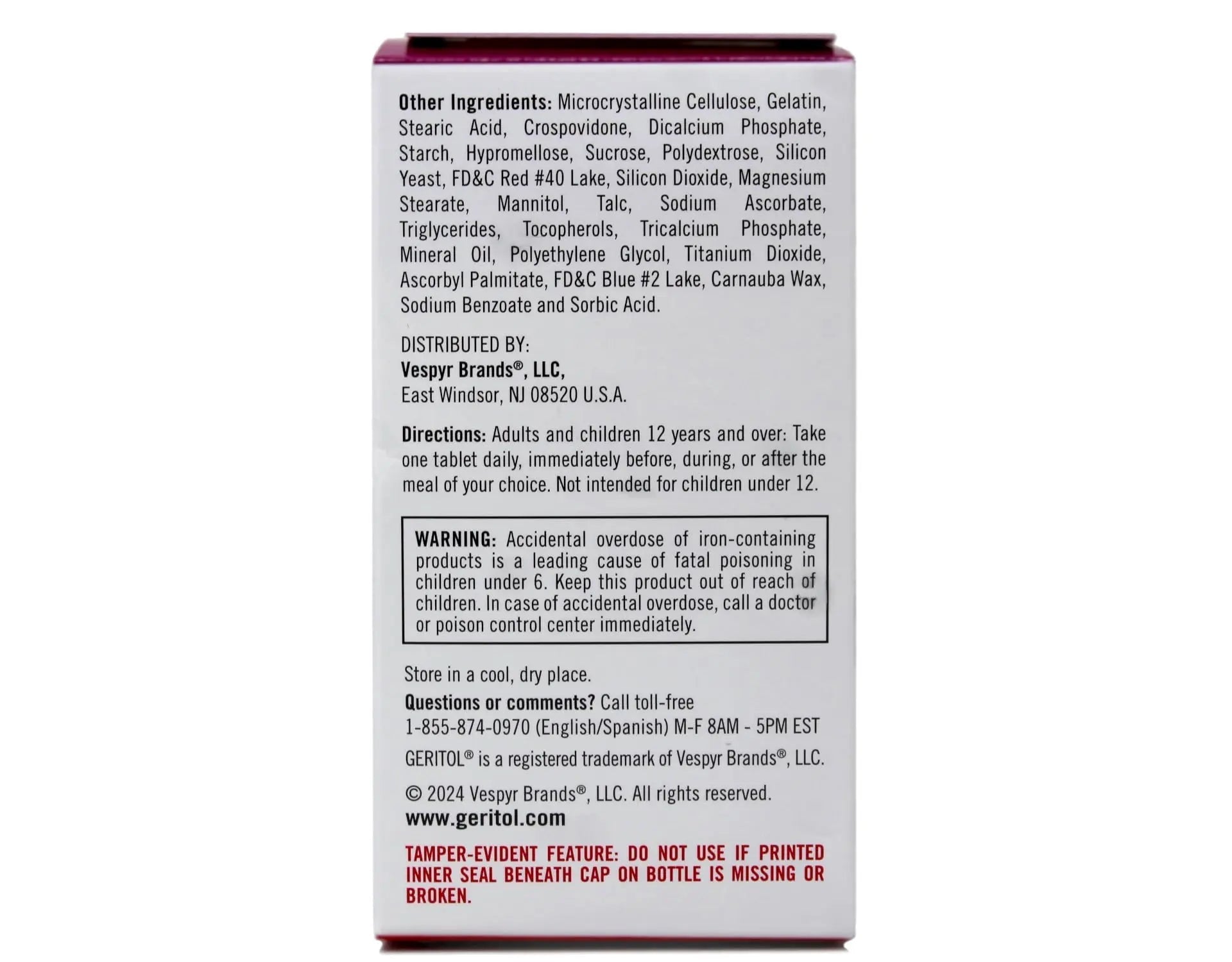 Geritol Complete Tablets 100 Tablets Geritol buy supplements canada