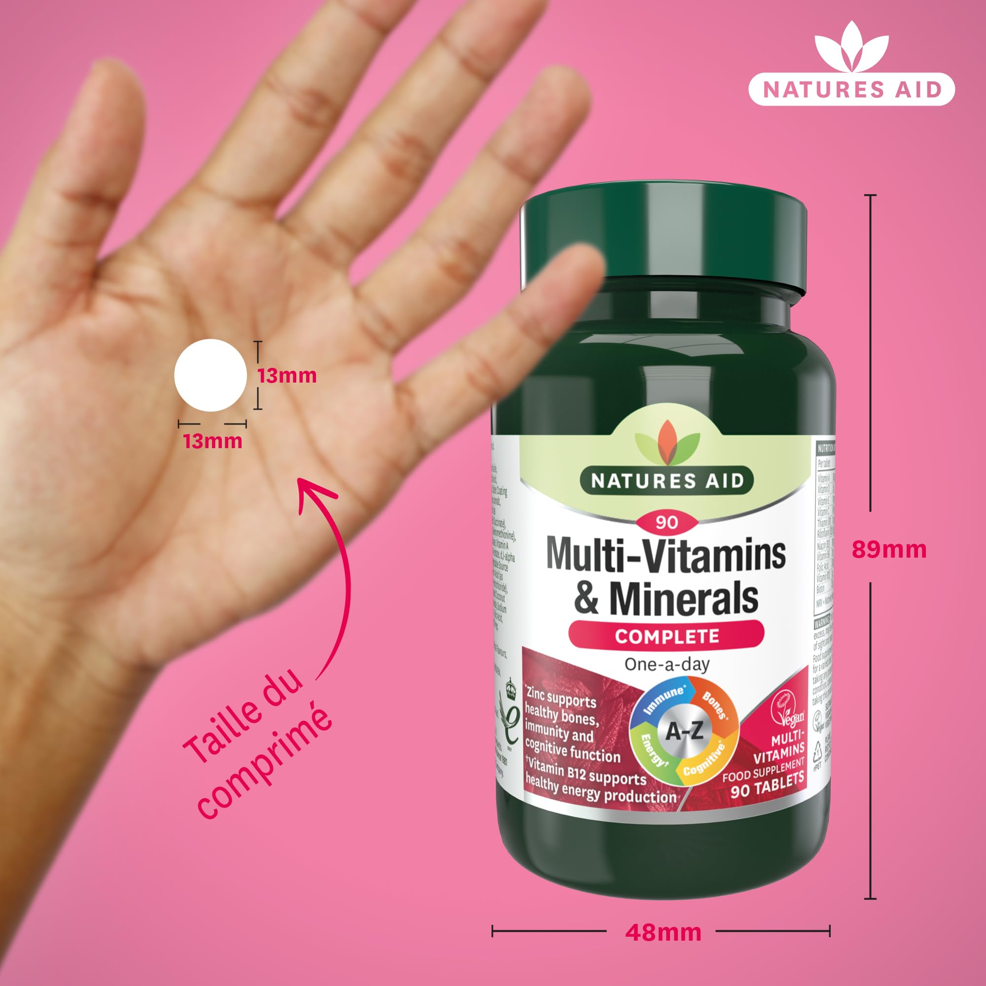 Natures Aid Multivitamins and Minerals, 90 Count (Pack of 1), (Packing may vary) natures aid buy supplements canada