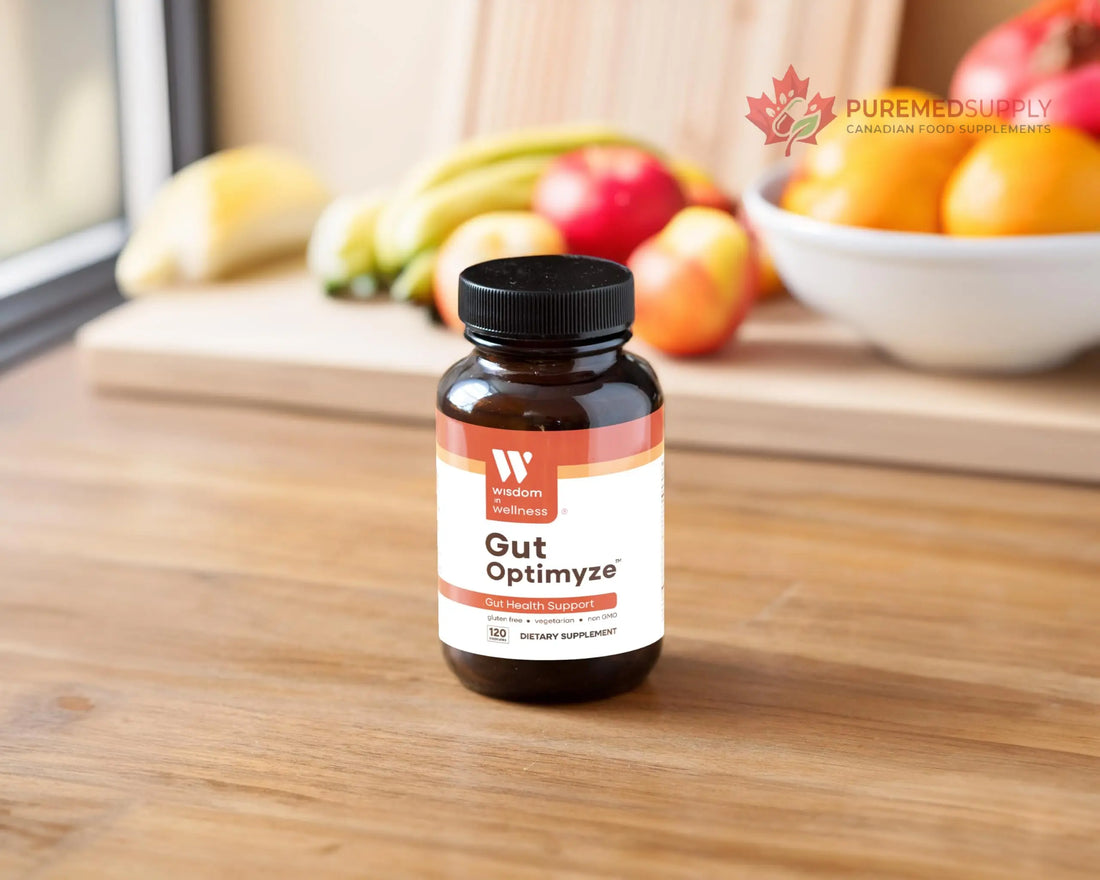Wisdom In Wellness Gut Optimyze - 120 Digestive Health Capsules - Vitamins & Probiotics for Gut Health - Complete for Men & Women - Digestive Gut Health Pills - Healthy Gut Probiotics Wisdom In Wellness buy supplements canada