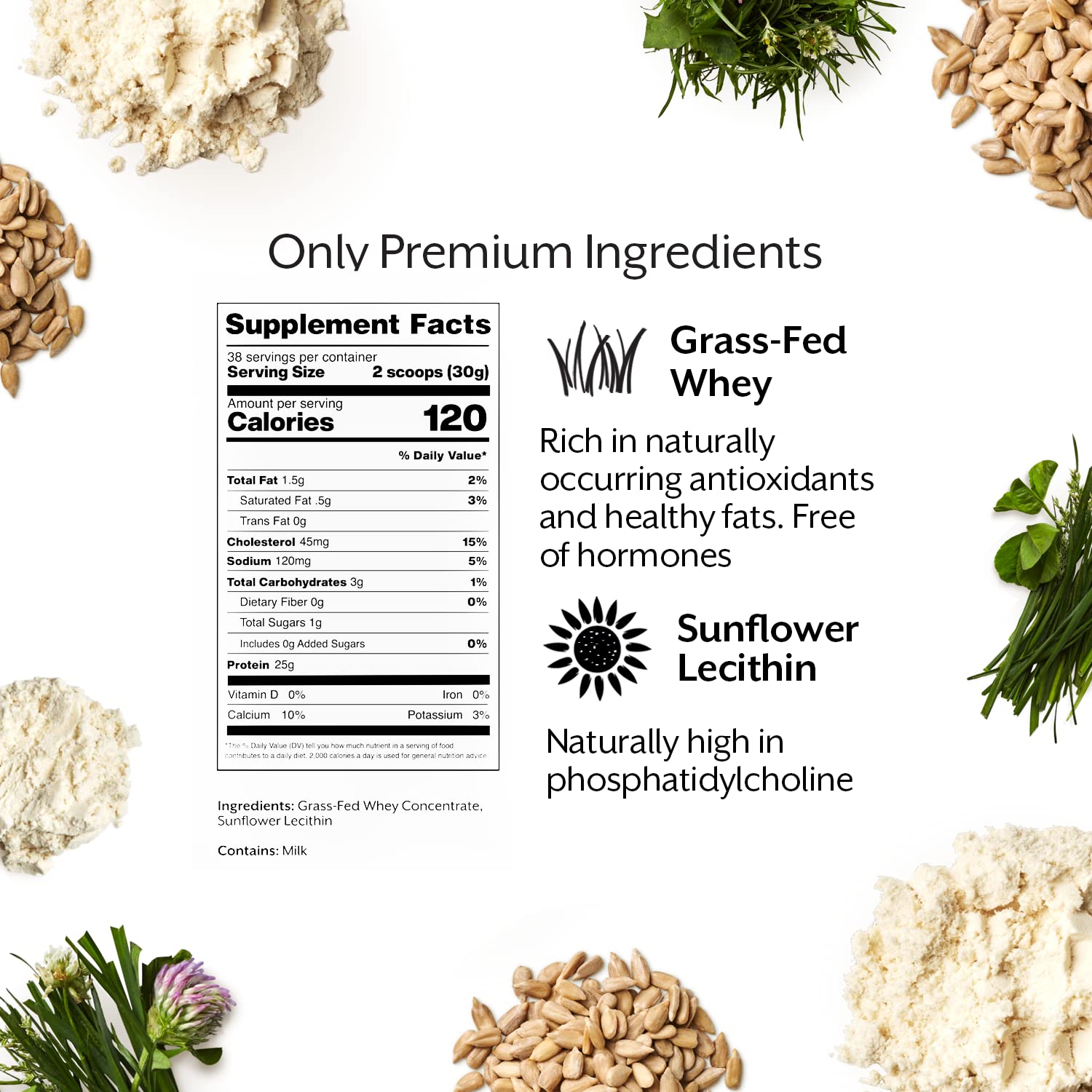 Promix Whey Protein Powder, Unflavored - 5lb Bulk - Grass-Fed & 100% All Natural ProMix Nutrition buy supplements canada