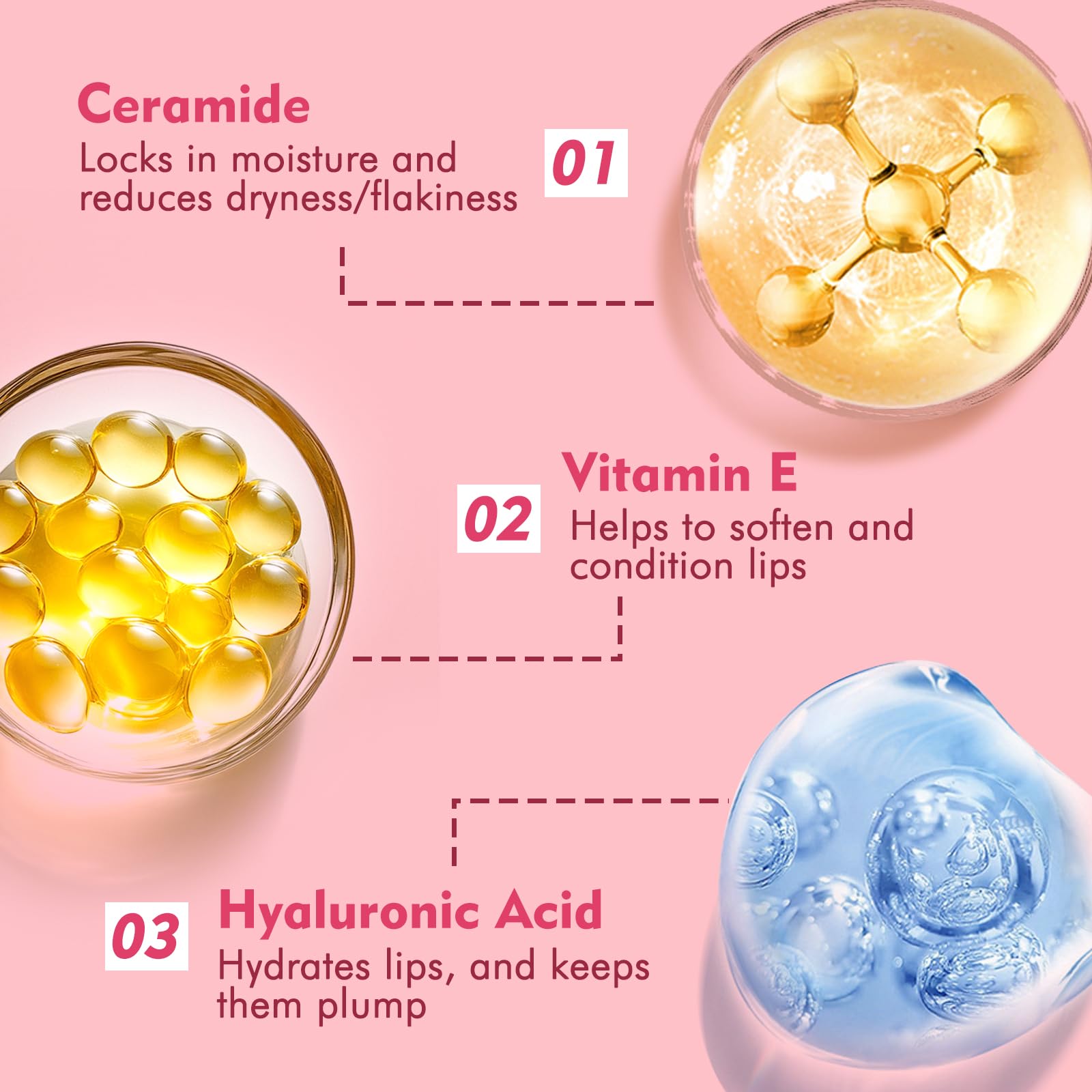 KIMUSE 6 Pcs Tinted Lip Butter Hydration Balm Set, 6 Flavored Shades Hydrating Plumping Gloss with Hyaluronic Acid & Vitamin E, Sheer Tint, Non-Sticky | Vegan Lip Care Makeup for Dry Lips & Daily KIMUSE buy supplements canada