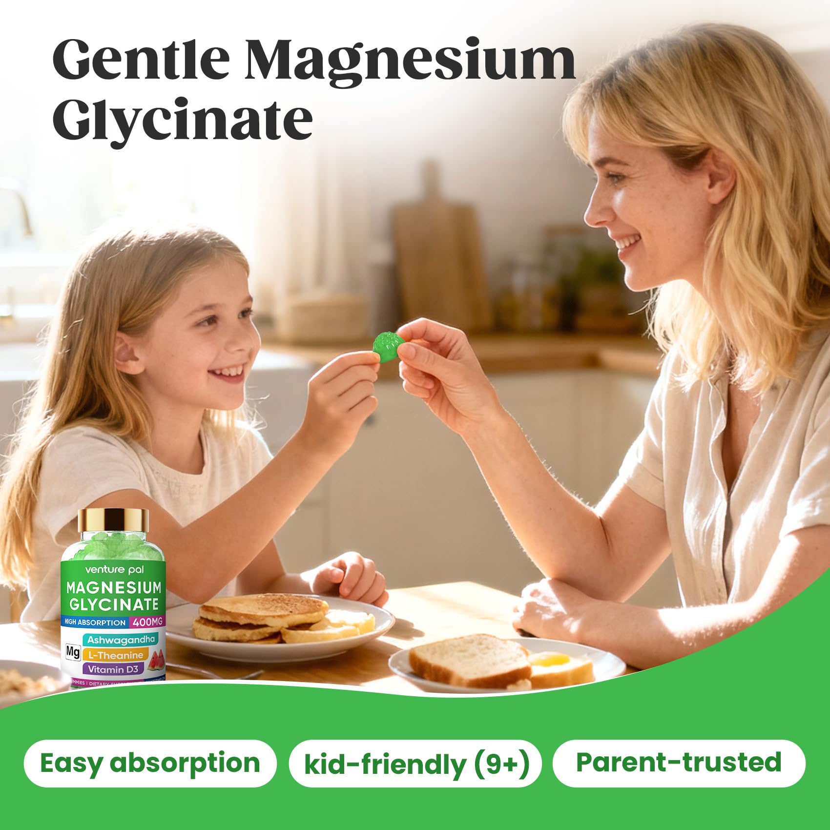60 Day Supply Magnesium Glycinate 400mg Gummies with Ashwagandha, L-Theanine, CoQ10, Vitamin D3 & B6, Sugar Free Magnesium Gummies for Adults & Kids, Stress Relief, Sleep & Calm, Vegan, Gluten Free Venture Pal buy supplements canada