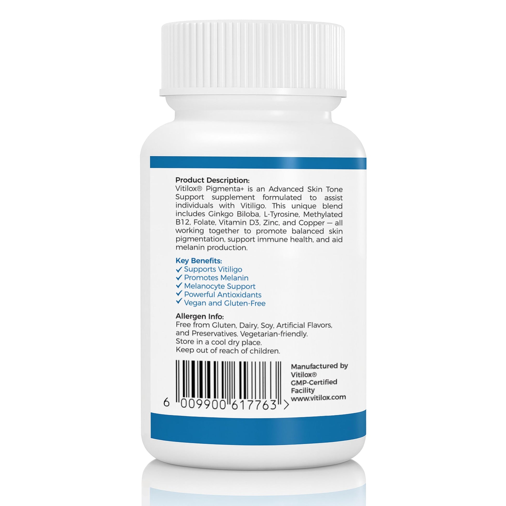 Vitilox Pigmenta+ Advanced, Skin Tone Support Supplement – 60 Tablets | 2 Months | Natural Vitiligo Skin Pigmentation Support | Reduce White Body Spots Vitilox buy supplements canada