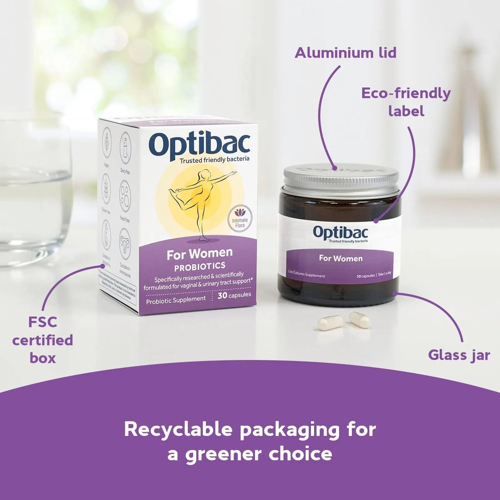 Optibac Probiotics for Women - Vegan Probiotic to Support Vagina Flora and Urinary Tract Health - 14 Capsules Optibac Probiotics buy supplements canada