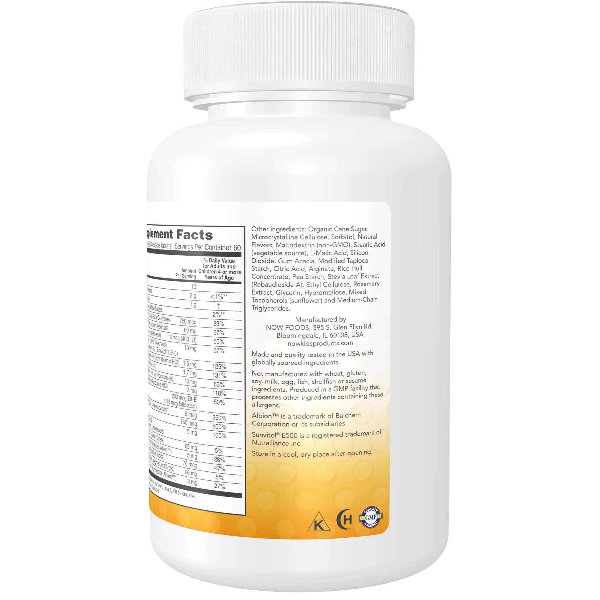 NOW Kids Supplements, Kid Vits Multivitamin, Berry Lemonade Flavor, 120 Chewable Tablets NOW Foods buy supplements canada