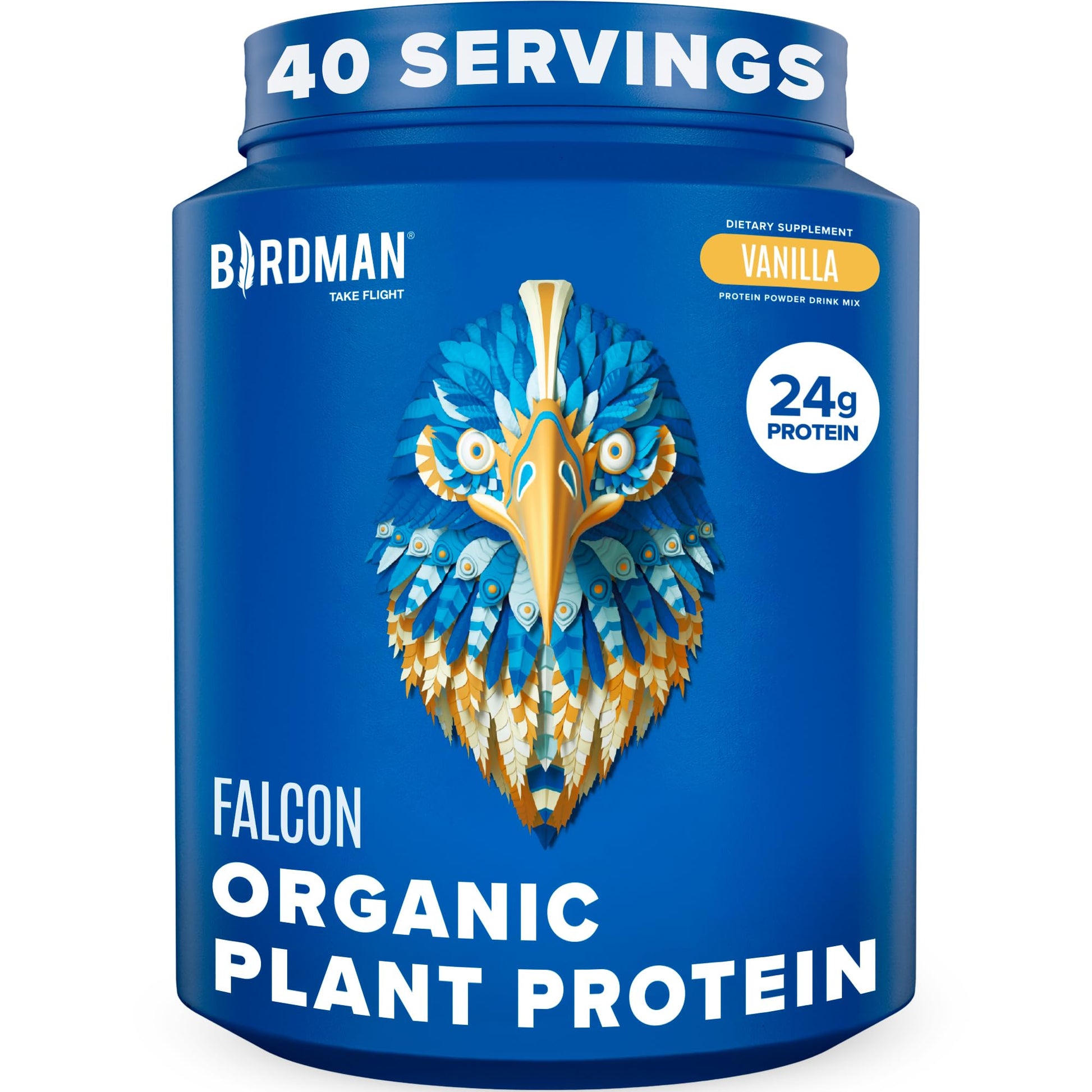BIRDMAN Falcon Vegan Protein Powder Organic, Stevia & Sugar Free, Plant Based Protein BIRDMAN buy supplements canada